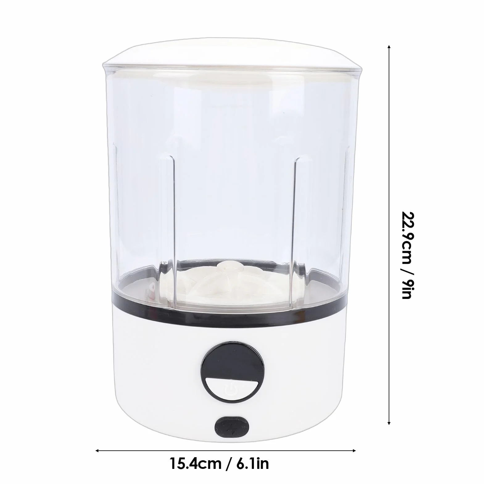 CCYLEZ Mini Lavadora Portátil Inalámbrica 2 L Blanca con Pantalla Táctil LED para Hotel RV Camping
