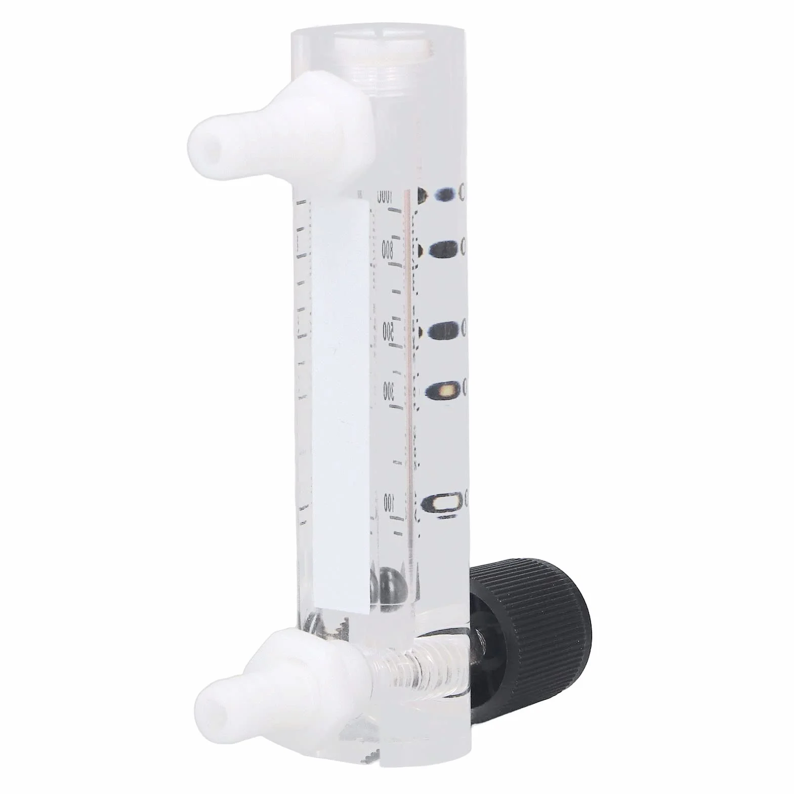 Medidor de Flujo Gas Aire Oxígeno 10-1000 Ml/Min Preciso Laboratorio Industrial Panel Ajustable Conector