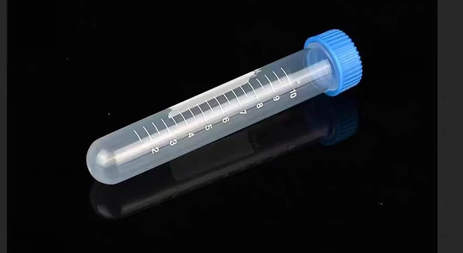 100 unids/Pack 10mL Tubo de centrífuga de plástico de Laboratorio tapón de Rosca Tubo de ensayo centrífugo de Laboratorio
