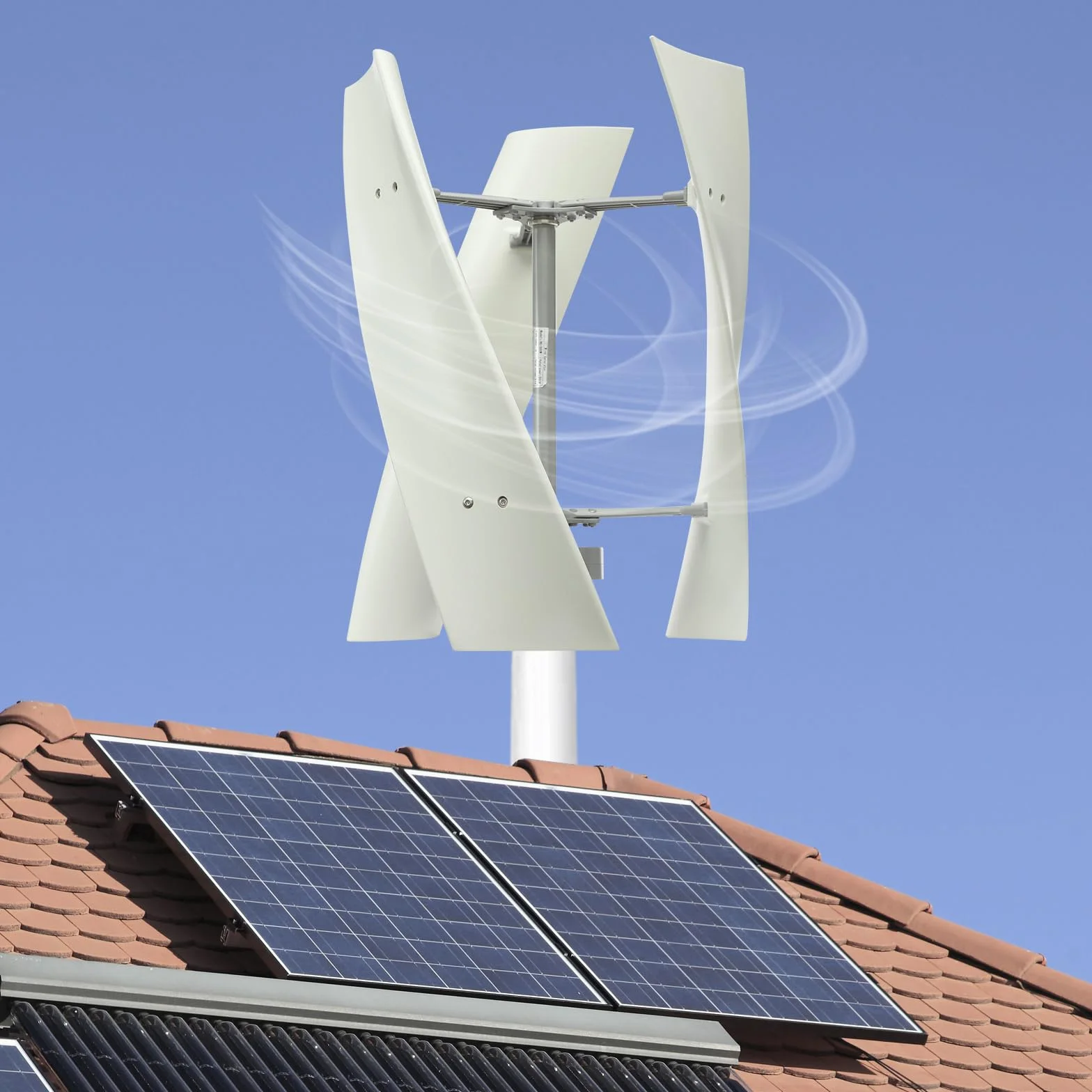 Kit de generador de turbina eólica,Generador de turbina eólica vertical,Generador de imán permanente,Potencia 100 W,Baja velocidad del viento de arranque
