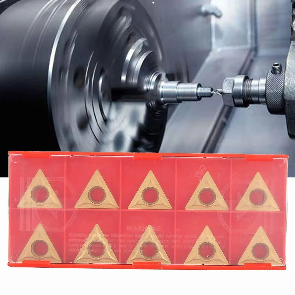 TCMT 16T304 Insertos de Torno Triangular Carburo 10 Uds Herramienta de Torneado