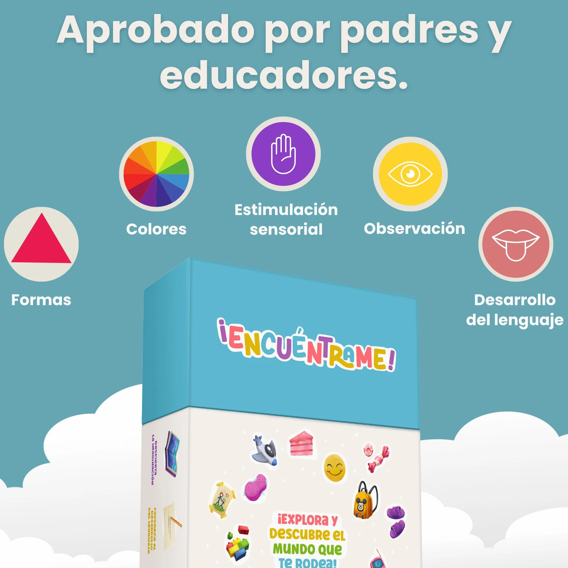 Oh Happy Games ¡Encuéntrame! En Casa 56 Cartas Busca y Encuentra Juego Educativo Montessori 2 Años Niños Interior Sin Pantallas