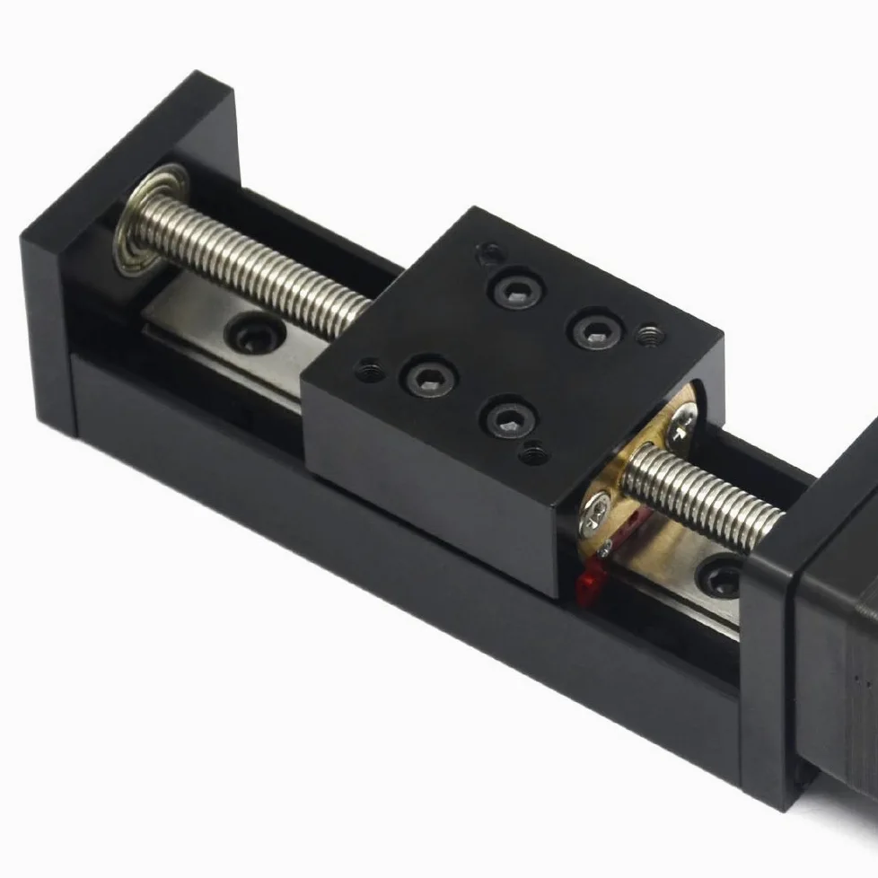 1 mini accionador de guía lineal de carril T6x1 tornillo de plomo con motor paso a paso NEMA11,longitud de carrera efectiva de 50mm para piezas de enrutador CNC X Y Z lineal (tamaño:50 mm)