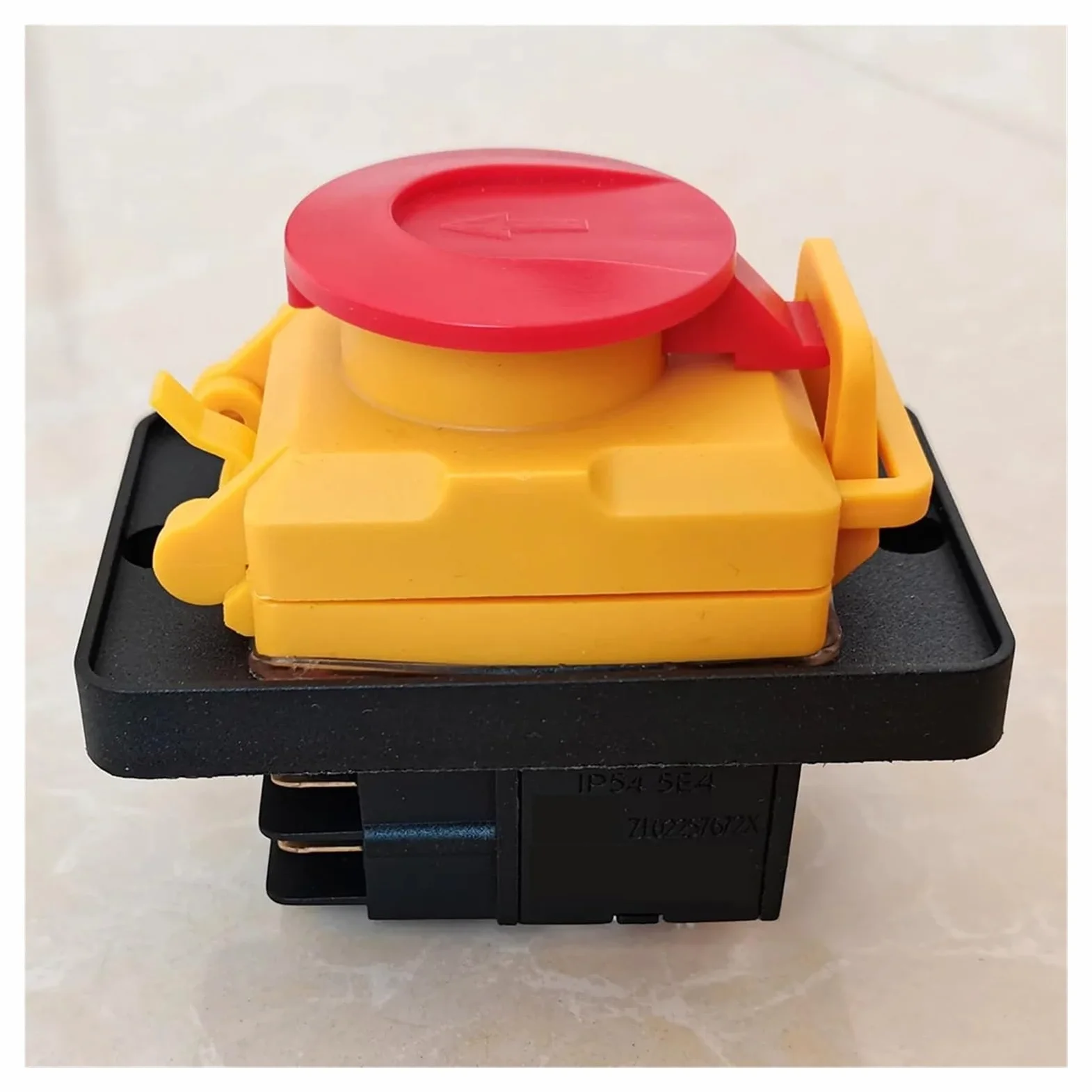 Emergency Stop Switch KJD22 4Pins Electromagnetic Switch ON-Off Emergency Stop Button Switches 250VAC 12(10) A 3(1.5) A IP54 5E4 ZL02257672X Controls Switches