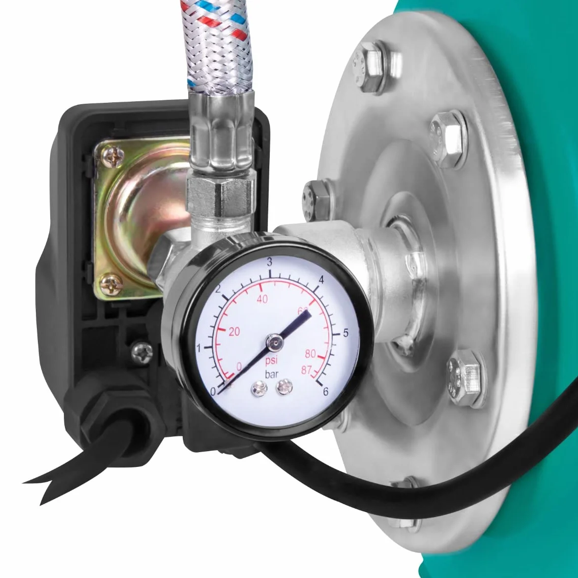 VONROC Bomba hidrofórica / conjunto hidrofórico con presostato - 800W - 3300l/h - Depósito de 19L - Carcasa de la bomba de plástico