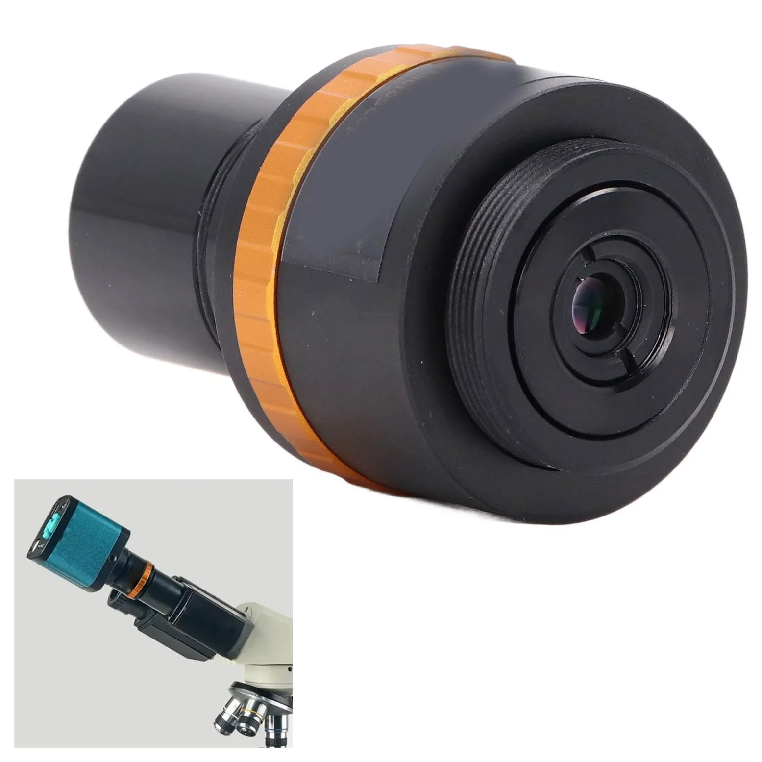 Lente Ocular Digital, Ocular de Microscopio Multifuncional de Alta Precisión, Interfaz de Cámara de 25 Mm para Escuelas