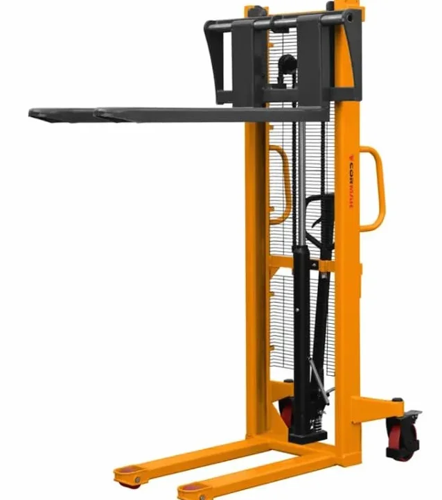 CORMAK WRHS1016 - Apilador de mástil con horquillas ajustables (1000 kg, 1600 mm)