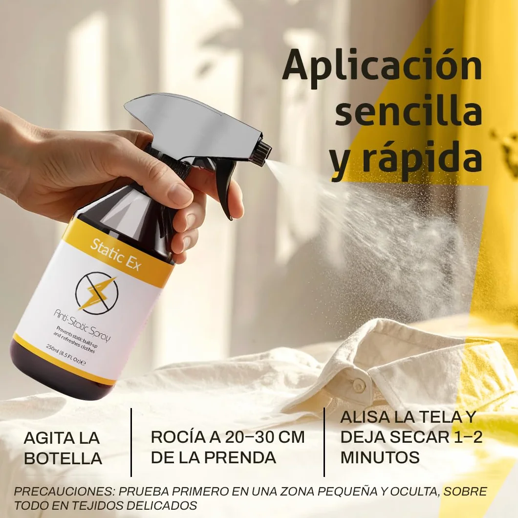 Spray Antiarrugas Ropa Anti Electricidad Estatica 250ml Antiestático