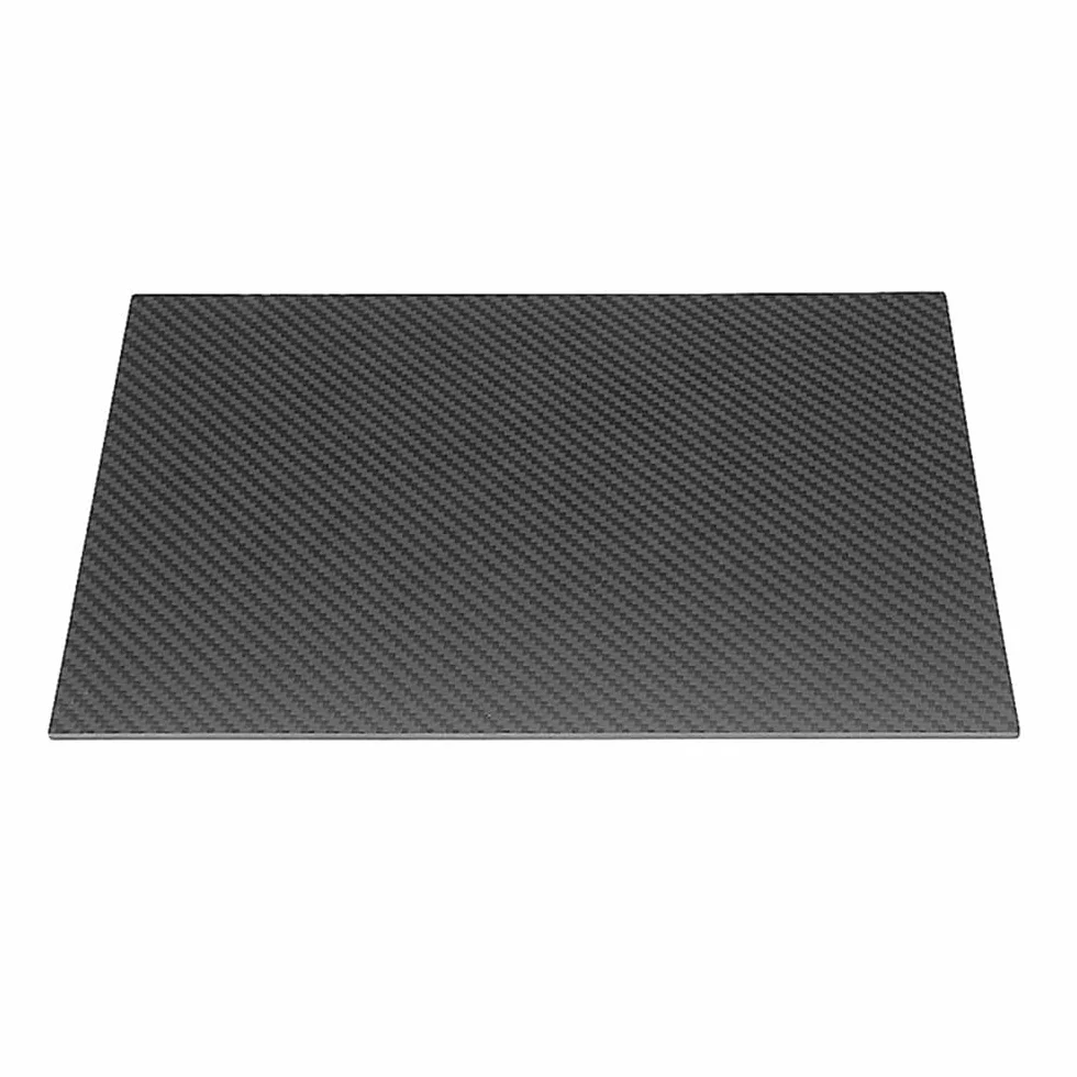 Lámina de fibra de carbono, Negro de la hoja fibra carbono 3K 550m m x 600m grueso 0.5-5m(3mm*550mm*600mm)