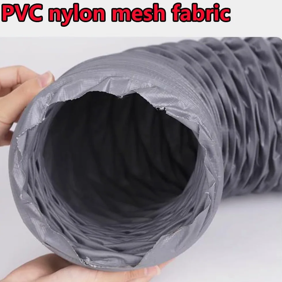 Tubo Flexible De Secadora Extractora 5m 10m Pvc Nylon Manguera De Extracción De Aire, Conductos Ventilación Cocina Deshumidificador Climatización(10m (32ft),160mm(6.3inch))
