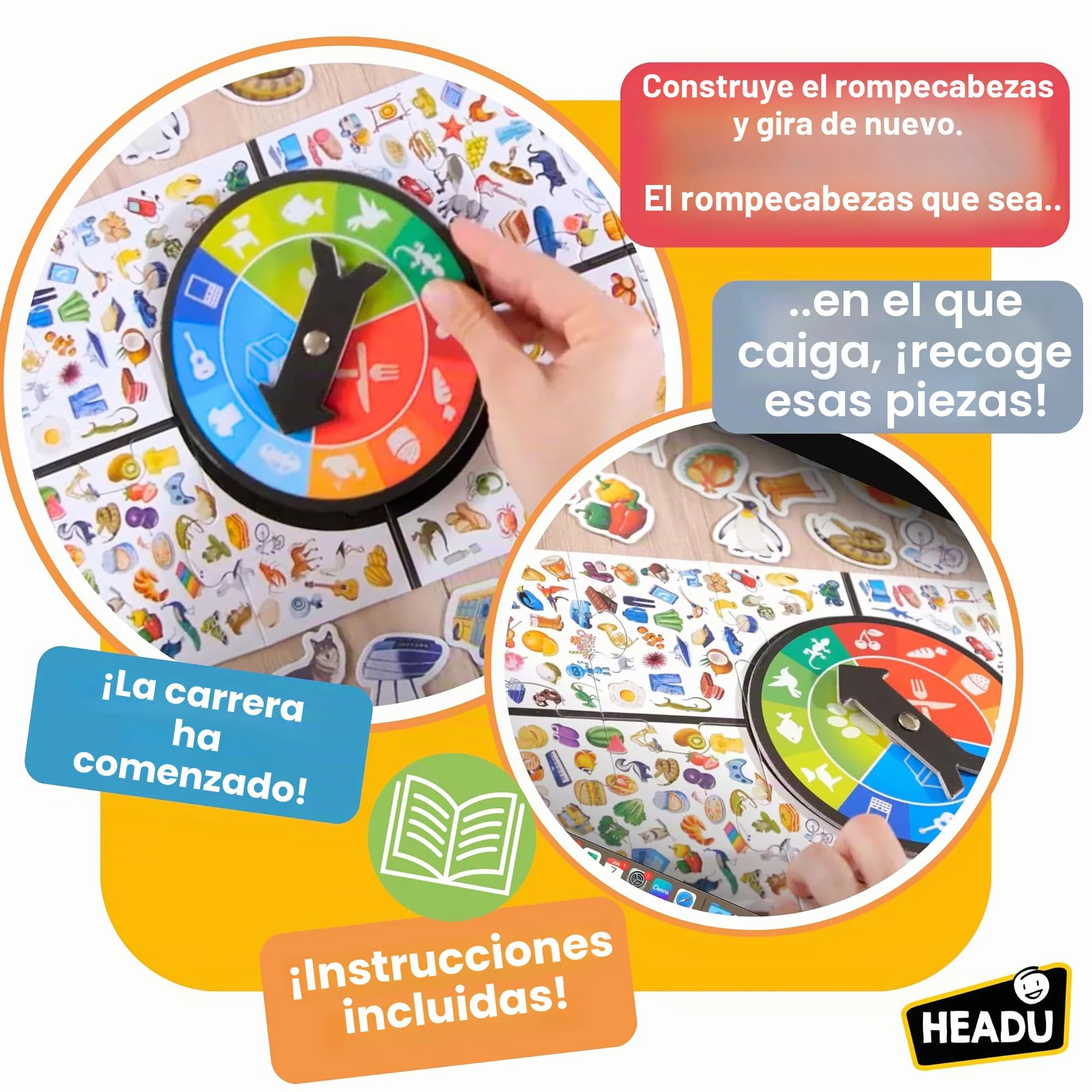 Headu Observaction Juego de Mesa Niños 5+ Años 216 Piezas Educativo 1 Jugador