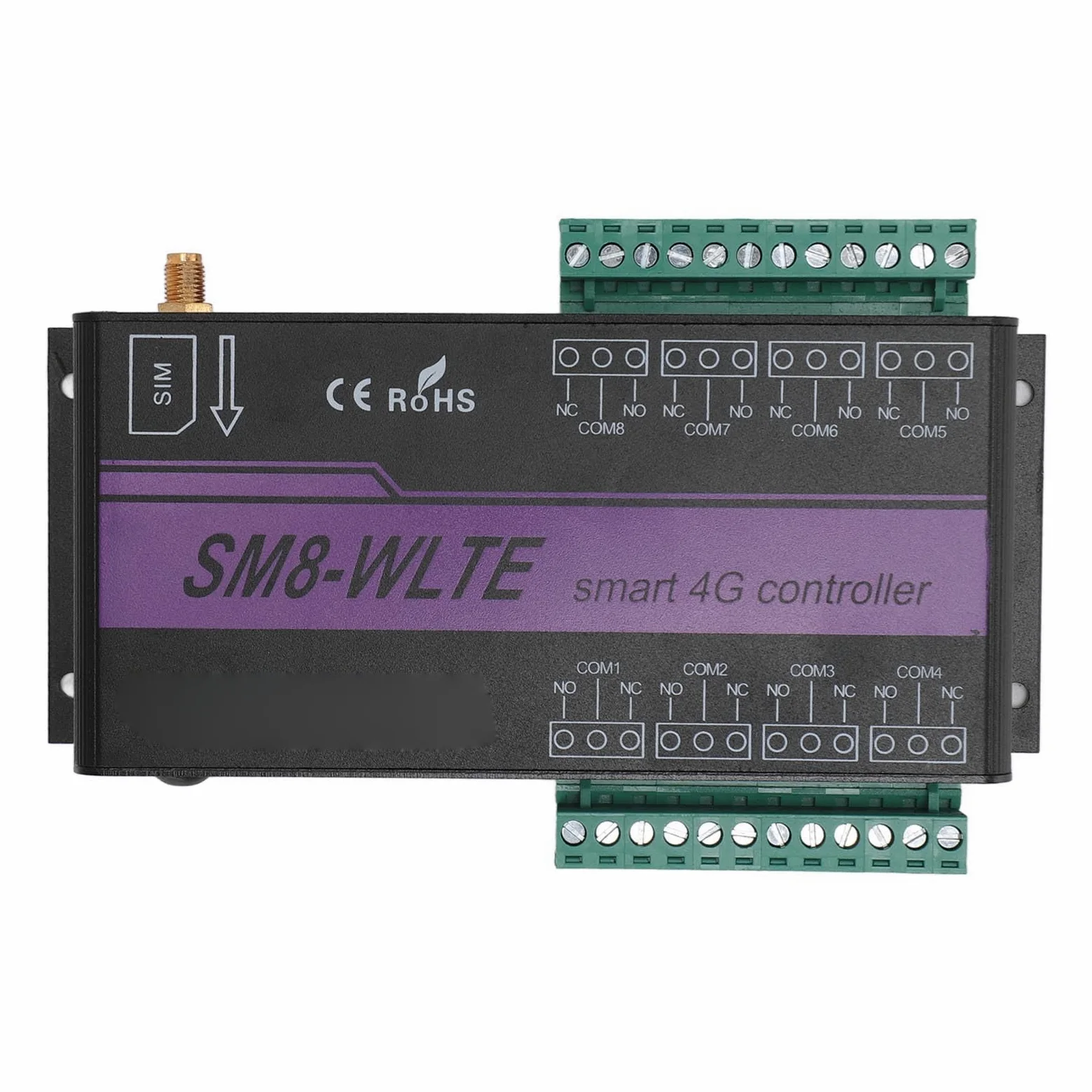 Alarma de Humedad y Temperatura 4G Tarjeta SIM SMS Alarma de Falla de Energía Interruptor de relé de Control Remoto GSM con Enlace WEB de Aplicación para Control Industrial