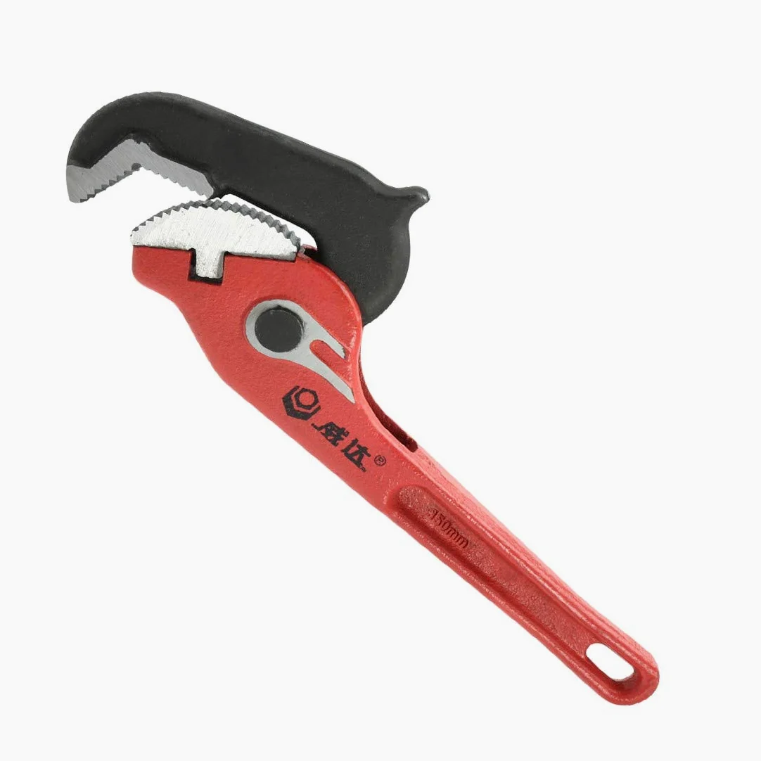 New Lon0167 14' Chrome Destacados Alum Steel Hook eficacia confiable Jaw Llave de tubo de agarre rápido Rojo(id:5ad 8e 0b 485)