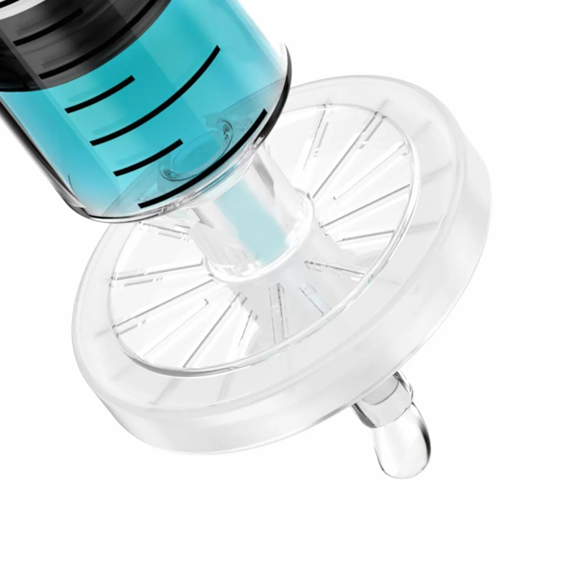 Estéril jeringa filtros PTFE 25 mm Diámetro 0,22 tamaño de poro de UM empaquetado individualmente, 100/PK por Biomed científica