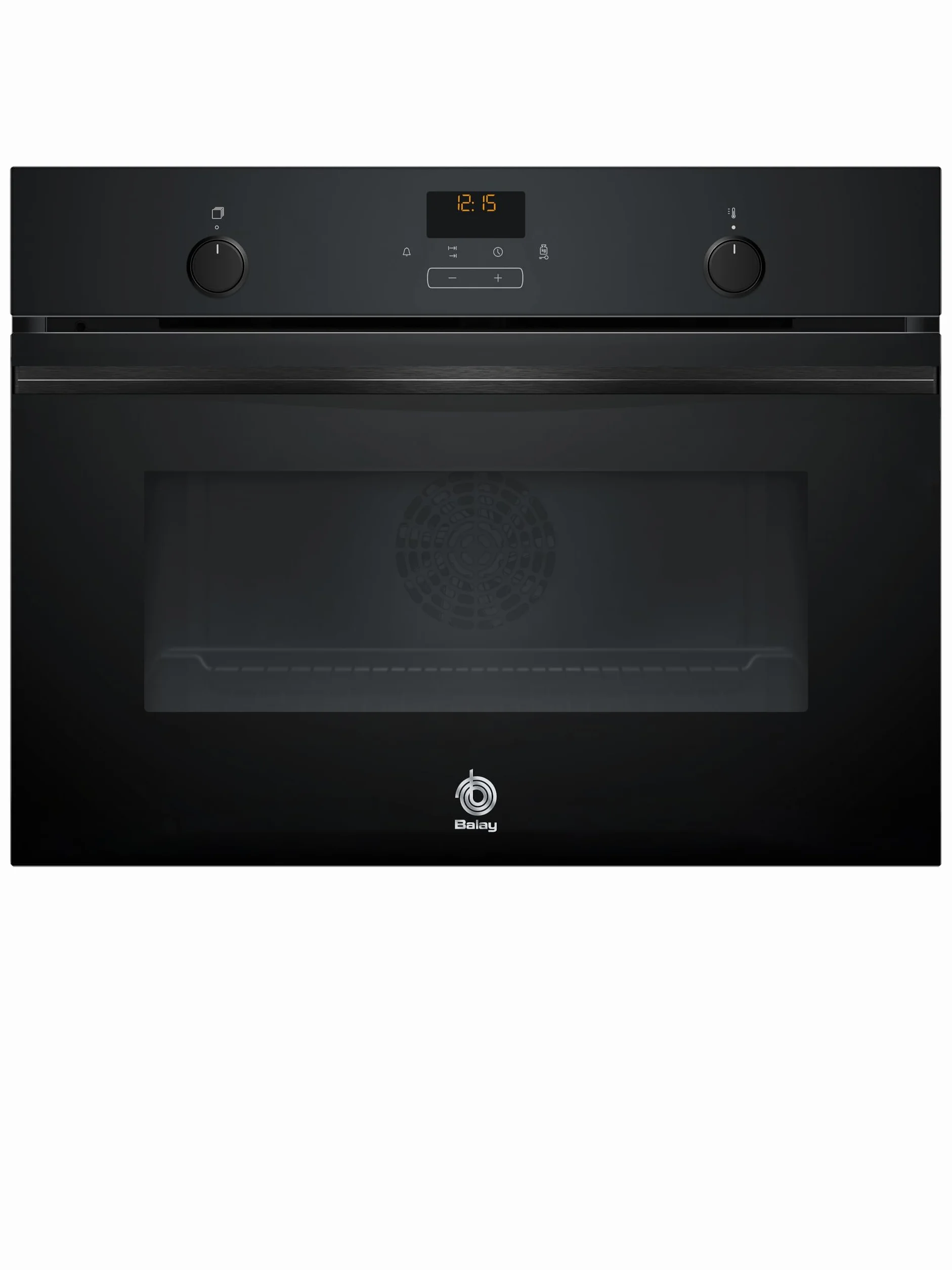 Balay Horno compacto multifunción 45 cm Aqualisis Control Comfort Raíles Flex Cristal Negro 3CB5159N3