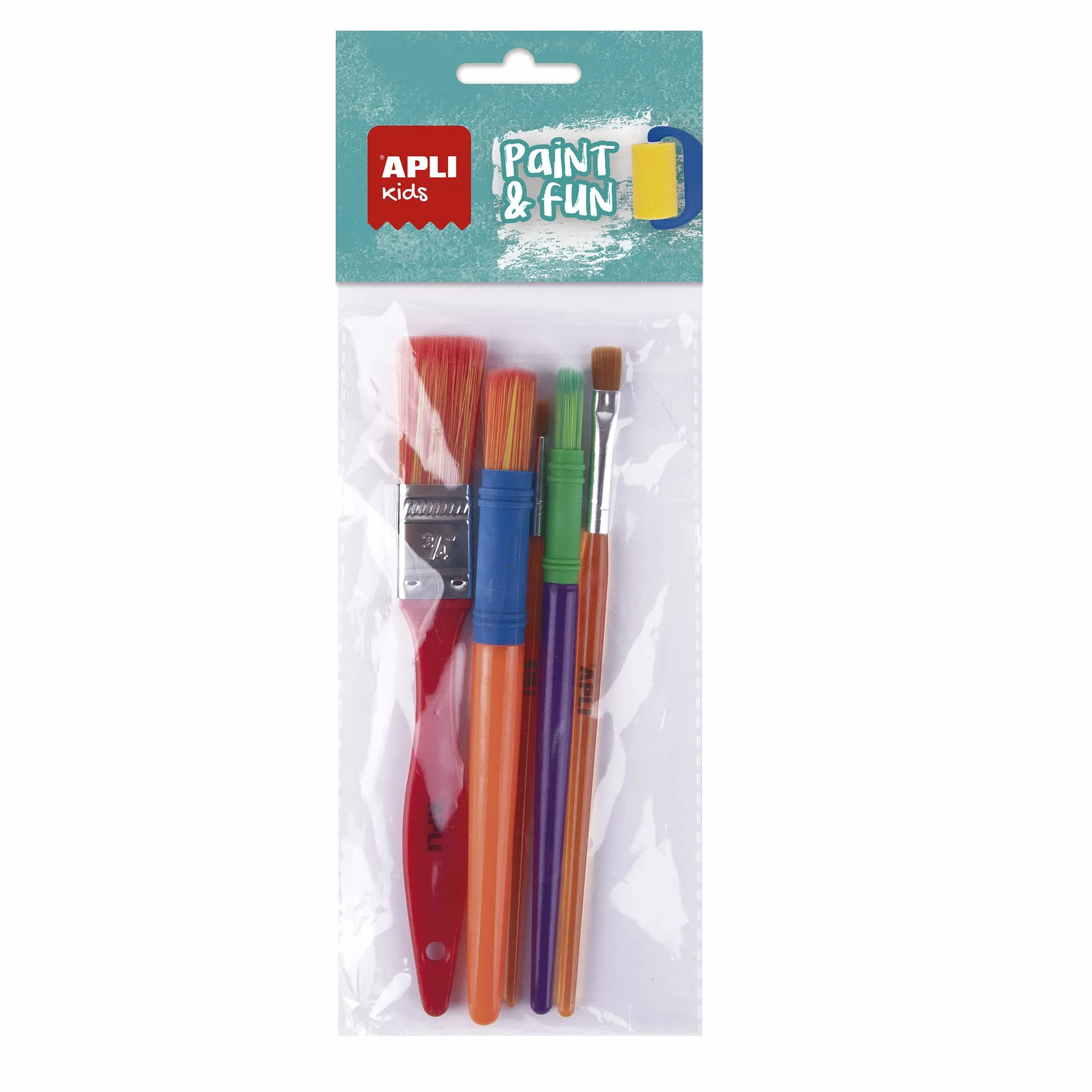 APLI Kids Set de 5 pinceles de medidas surtidas