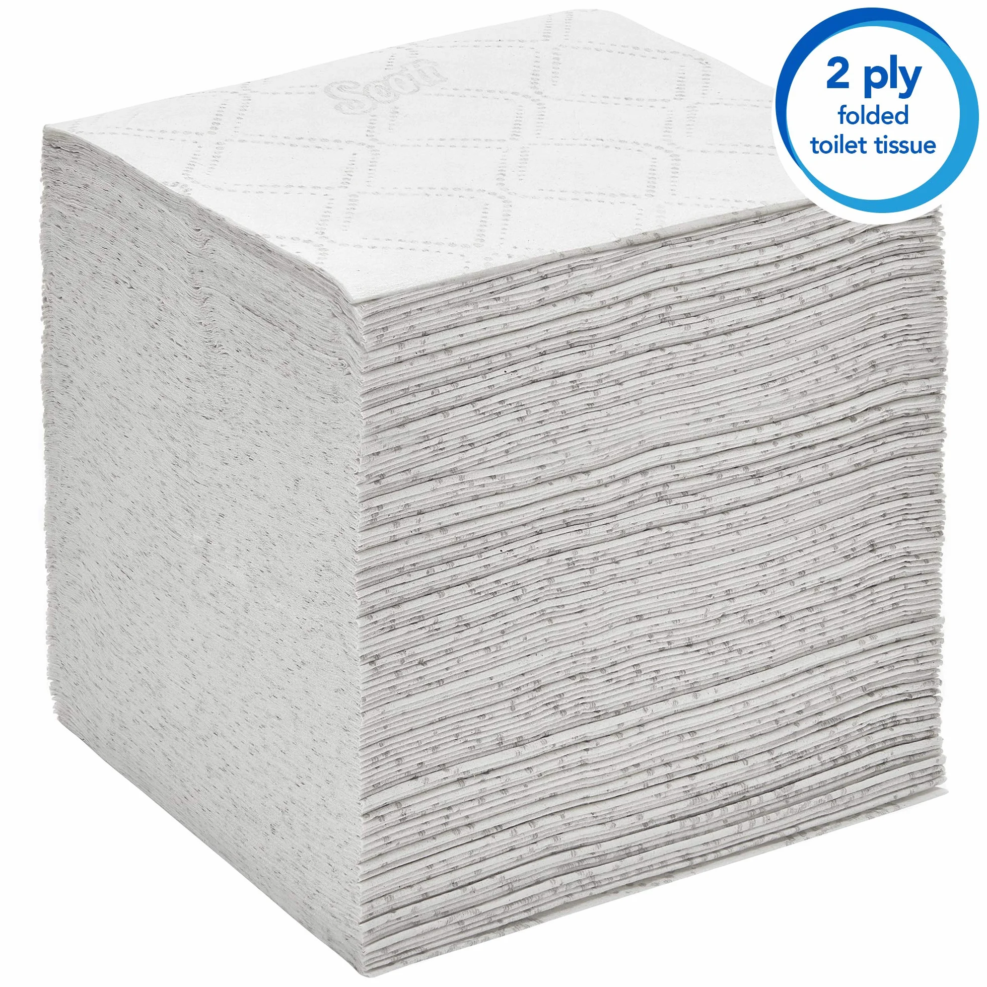 Scott Control Papel Higiénico 8508, Plegado, 2 Capas, Suave y Absorbente, 36 Paquetes x 250 Hojas de Papel Blancas (9.000 total)