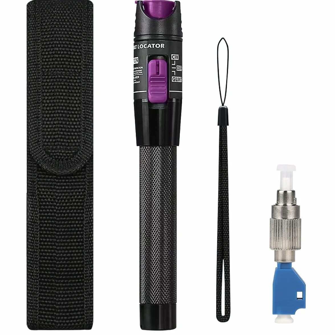 Localizador visual de fallas de 30MW, probador de fibra óptica de 30KM, FC macho a LC hembra, conector universal 2.5mm FC/SC/ST/LC