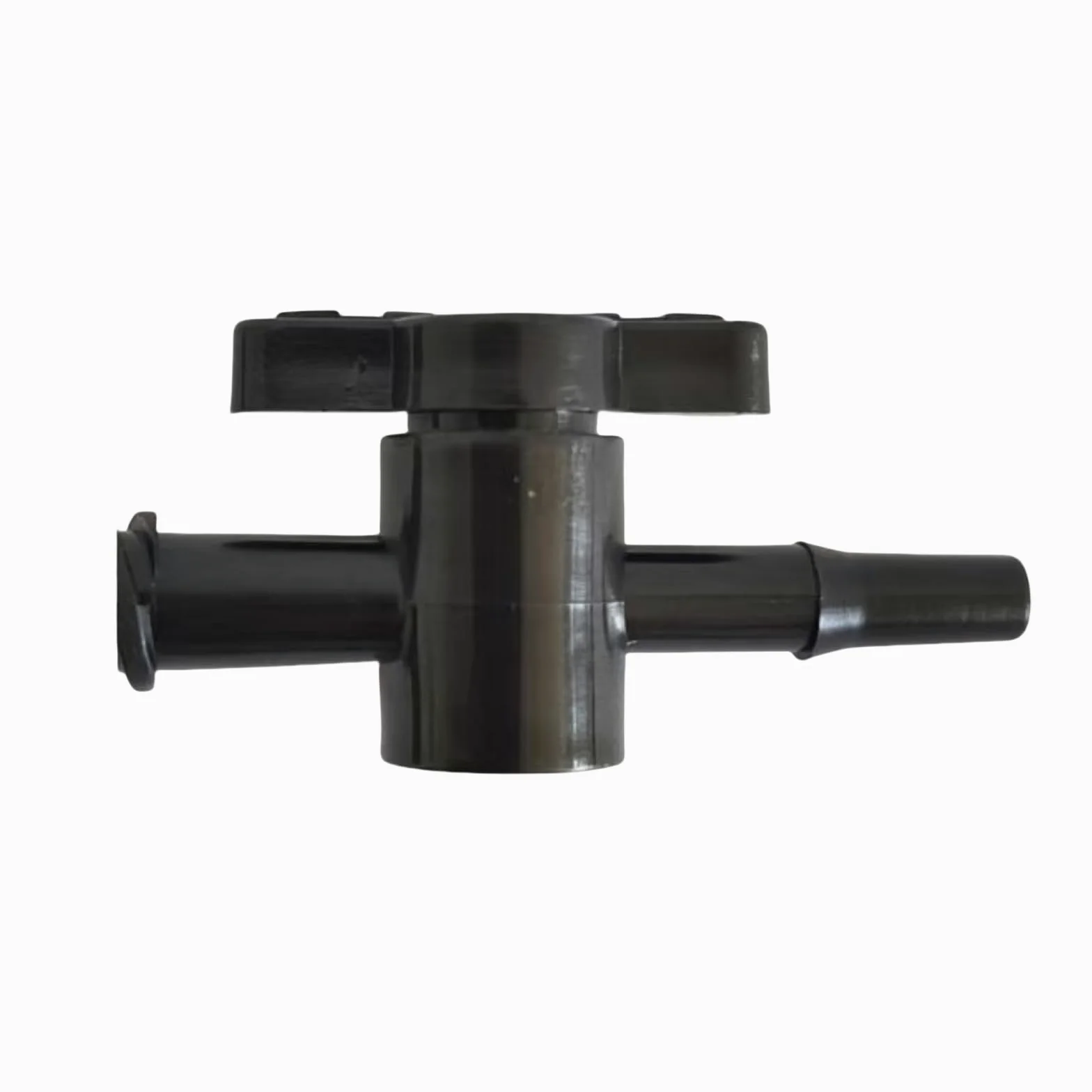 Válvula de paso de dos vías de policarbonato, 100 Uds válvula de llave paso 2 vías hembra a PP púas Multicolor for acuario laboratorio(Black)