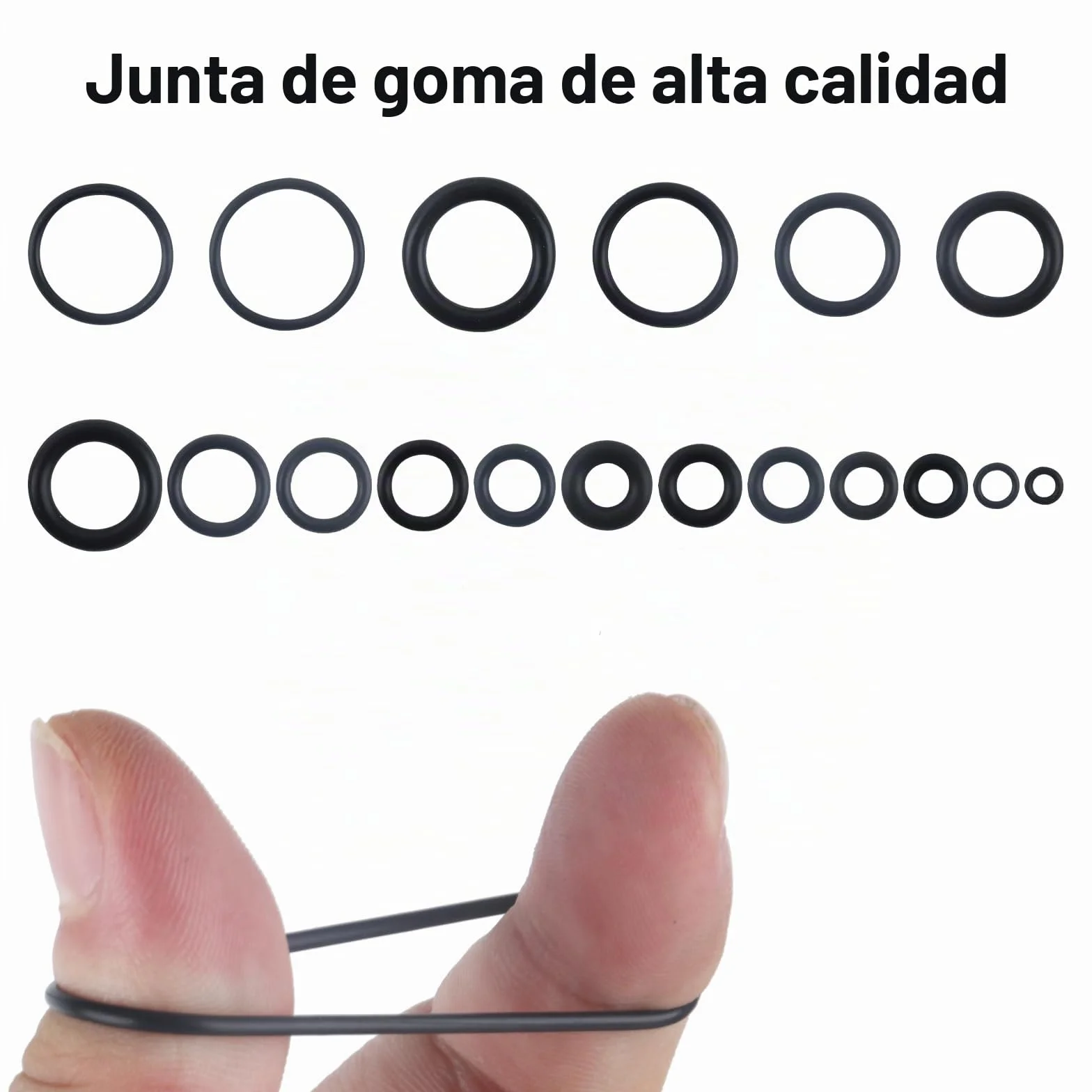 Juntas Tóricas de Goma 300 Piezas Juego de Surtido Anillos Tóricos Arandelas de Sellado 18 Tamaños