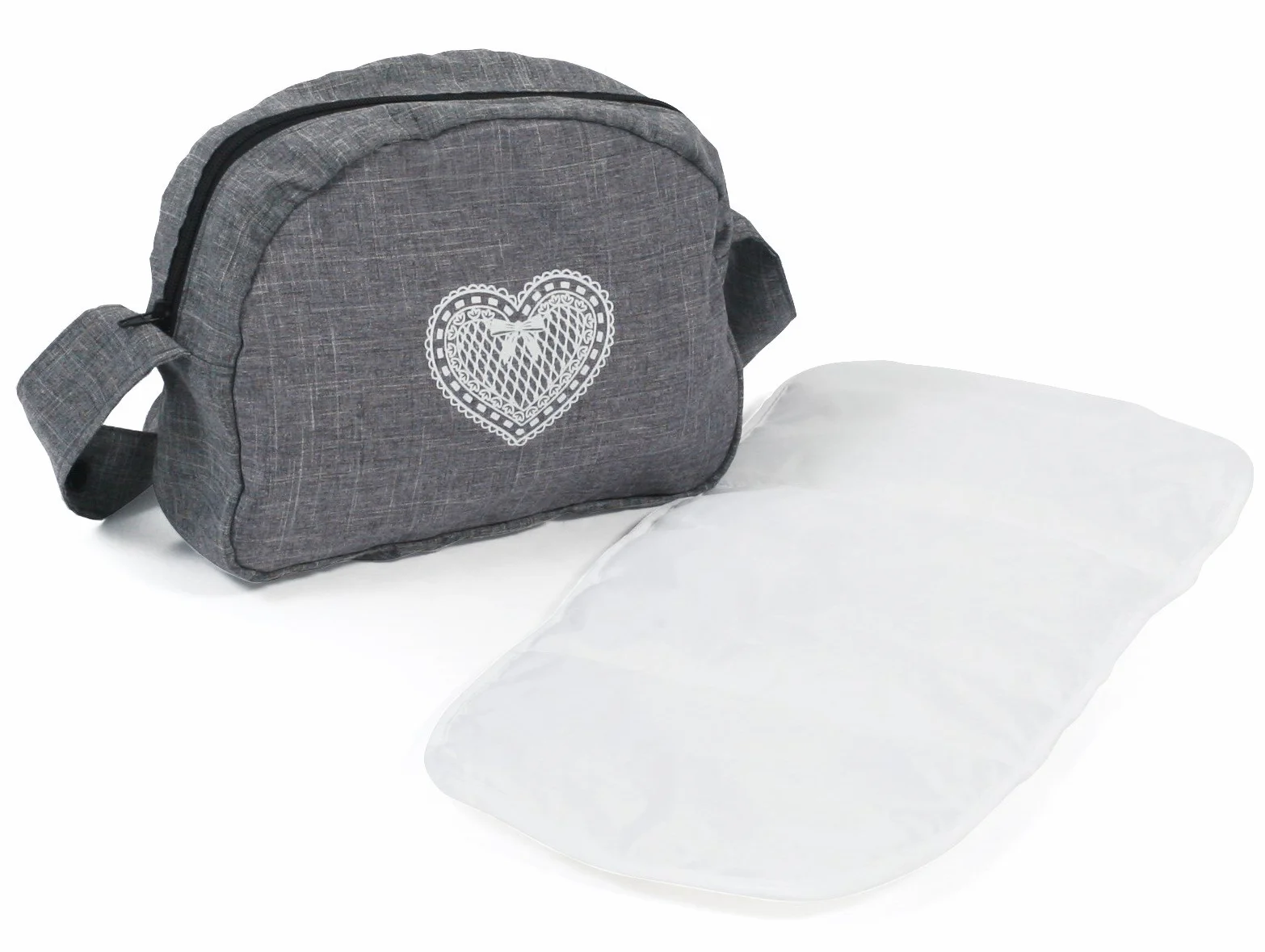 Bayer Chic 2000 Bolso cambiador para muñecas, bolsa para pañales, accesorios, gris