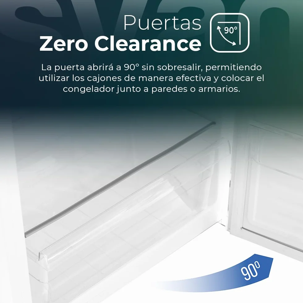 Congelador Vertical Inox Svan SCV185601ENFD 274 Litros Puerta Reversible Eficiencia Energética Clase E