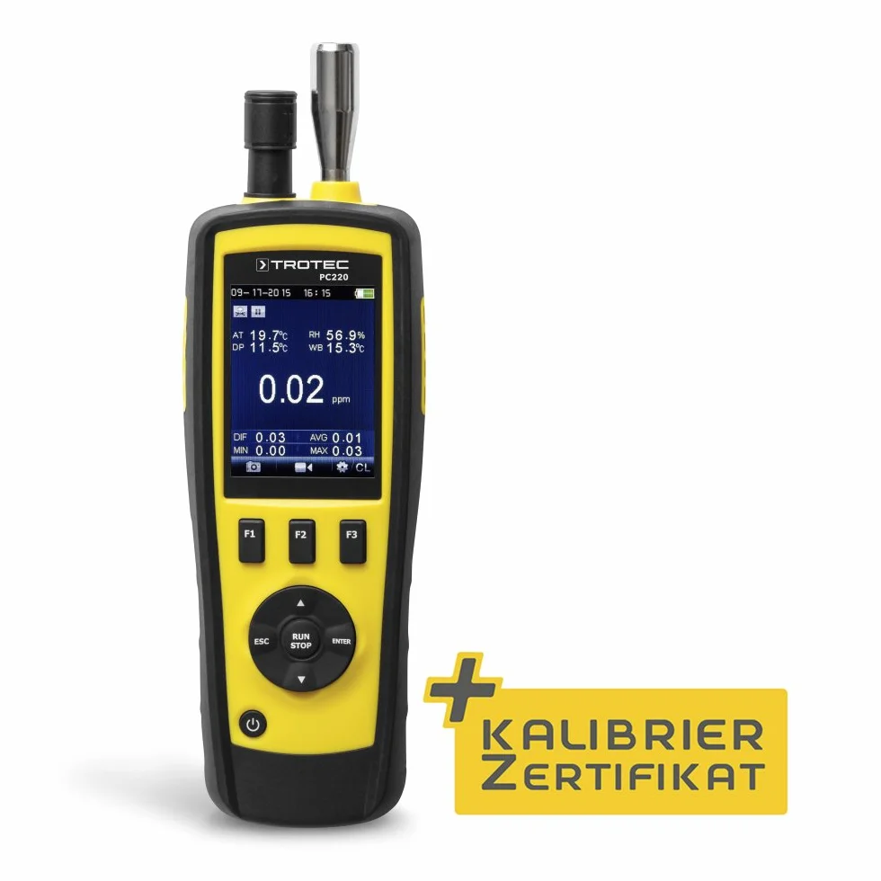 TROTEC Contador de partículas PC220 Incl. Certificado de calibración