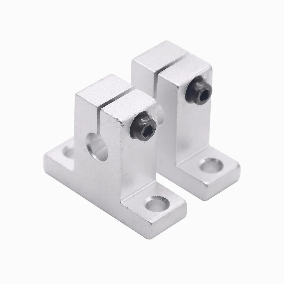 Soporte de eje riel rodamiento lineal profesional SK25 25 mm for mesa XYZ, enrutador CNC SH25A, 10 unidades