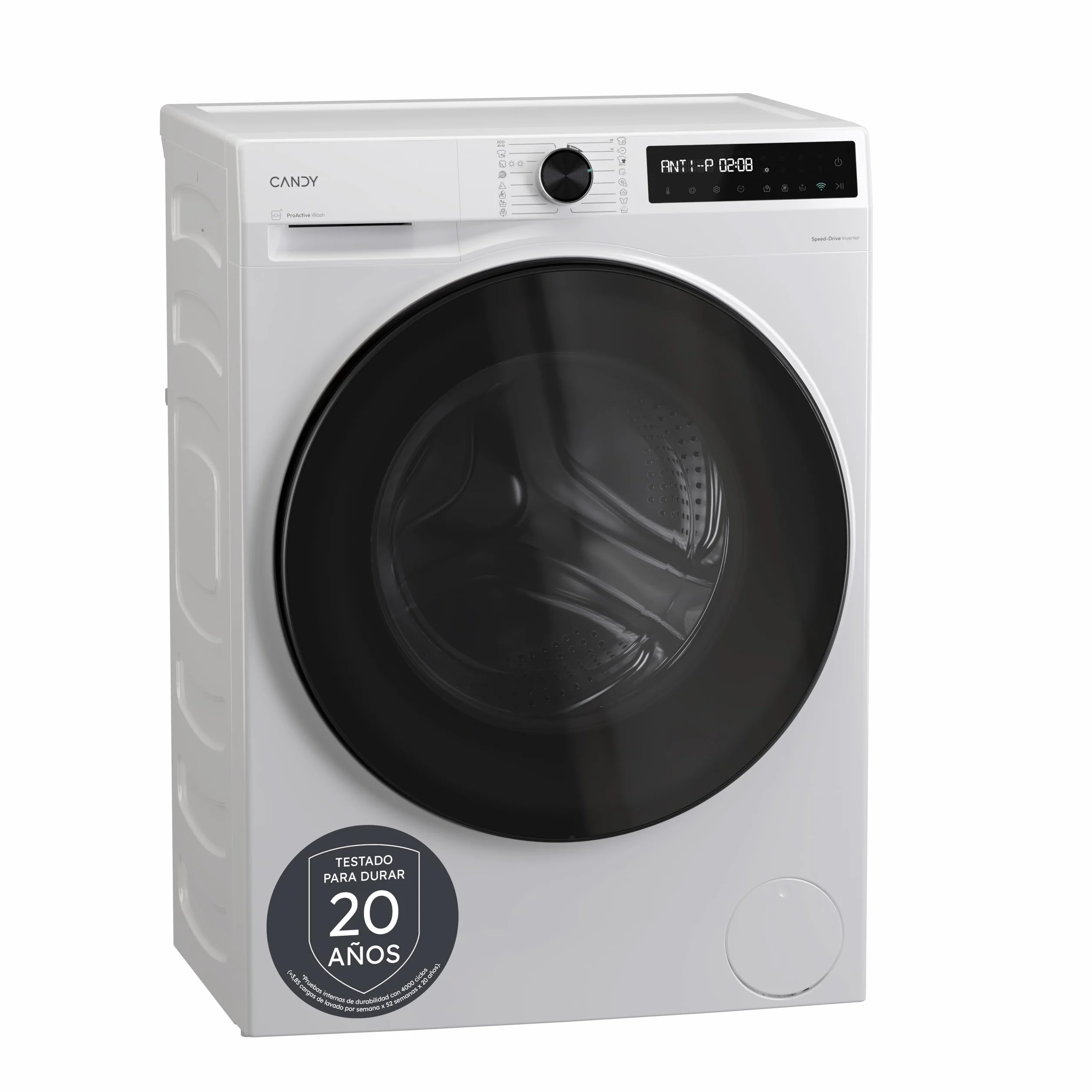 Candy ProWash&Dry 500 BWR 4128BL8-S Lavasecadora 12KG+8KG 1400RPM Motor Inverter SpeedDrive Wifi Blanca