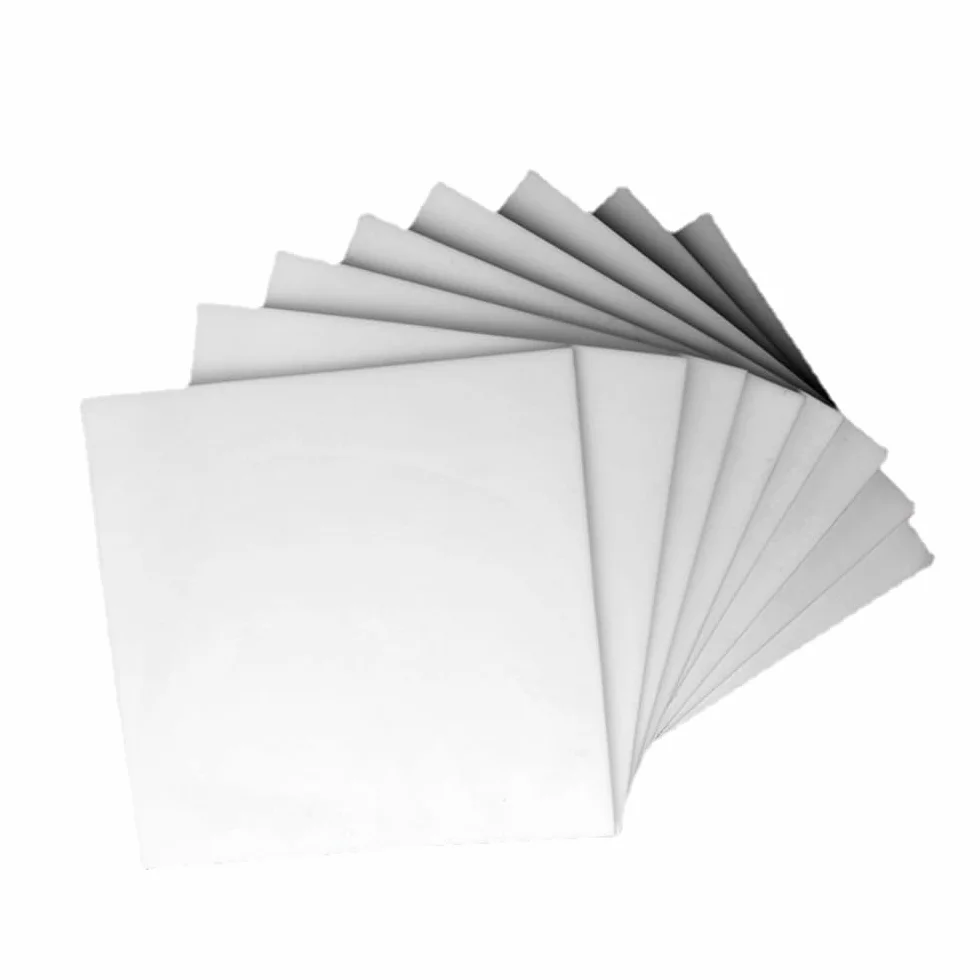 Placa de PTFE macizo, 1 hoja de plástico PTFE teflón blanco, varios tamaños(600x600x5mm)