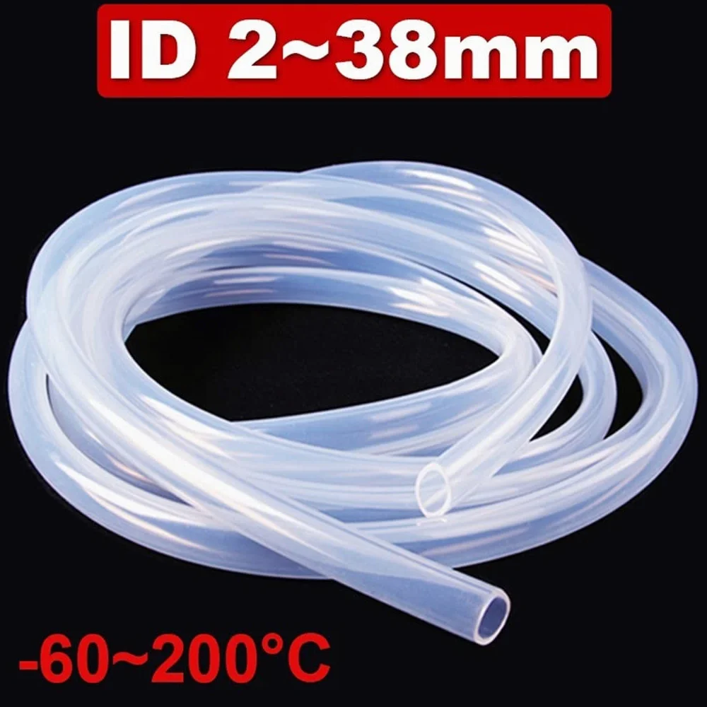 Manguera flexible de caucho de silicona, Manguera de silicona for válvula de drenaje, transparente, insípida, resistente a altas temperaturas, dispensador de agua, bomba peristáltica for uso doméstico