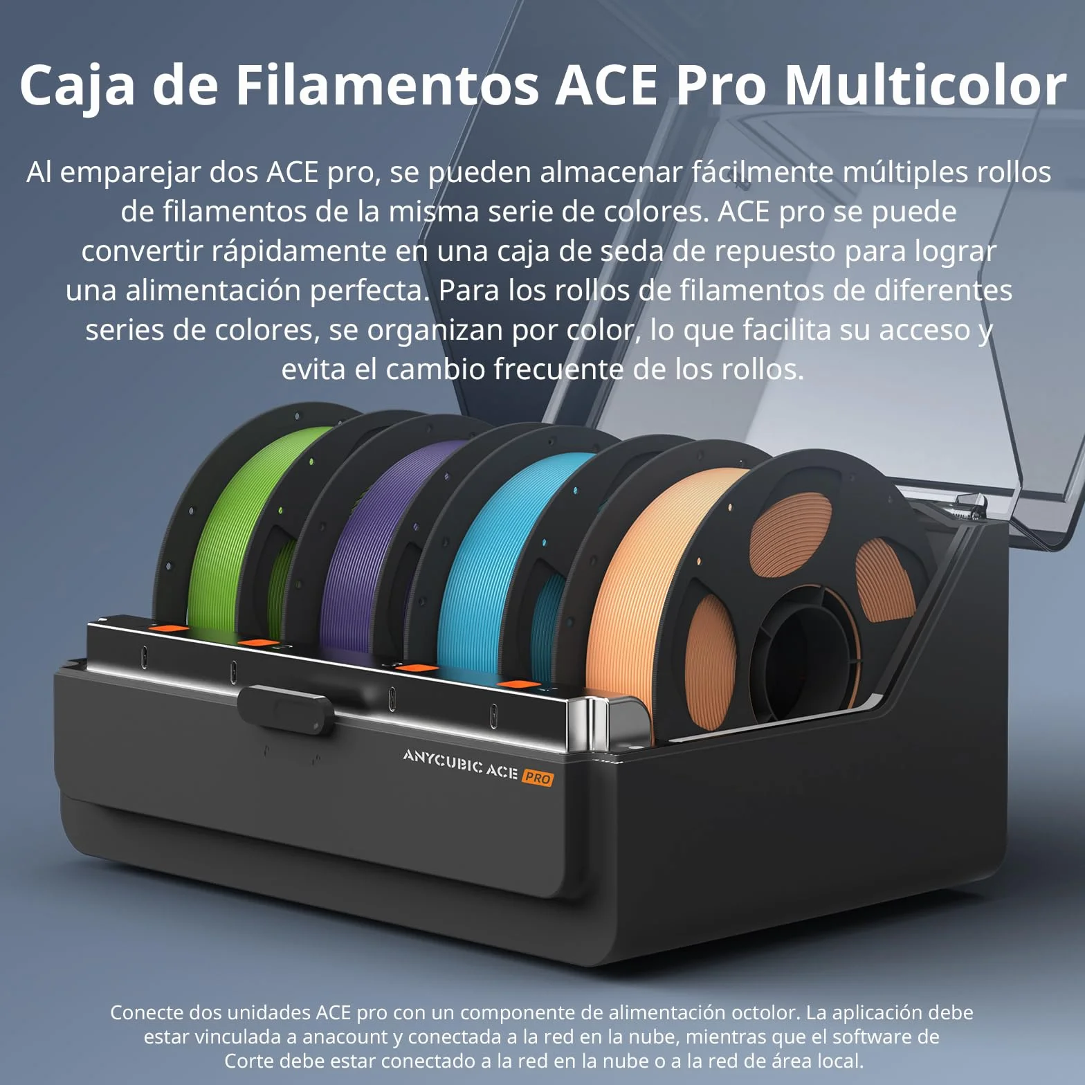 Anycubic Kobra 3 MAX Combo Impresora 3D Multicolor, Impresión de Alta Velocidad a 600 mm/s, LeviQ 3.0, Gran Tamaño de Impresión 420 × 420 × 500 mm