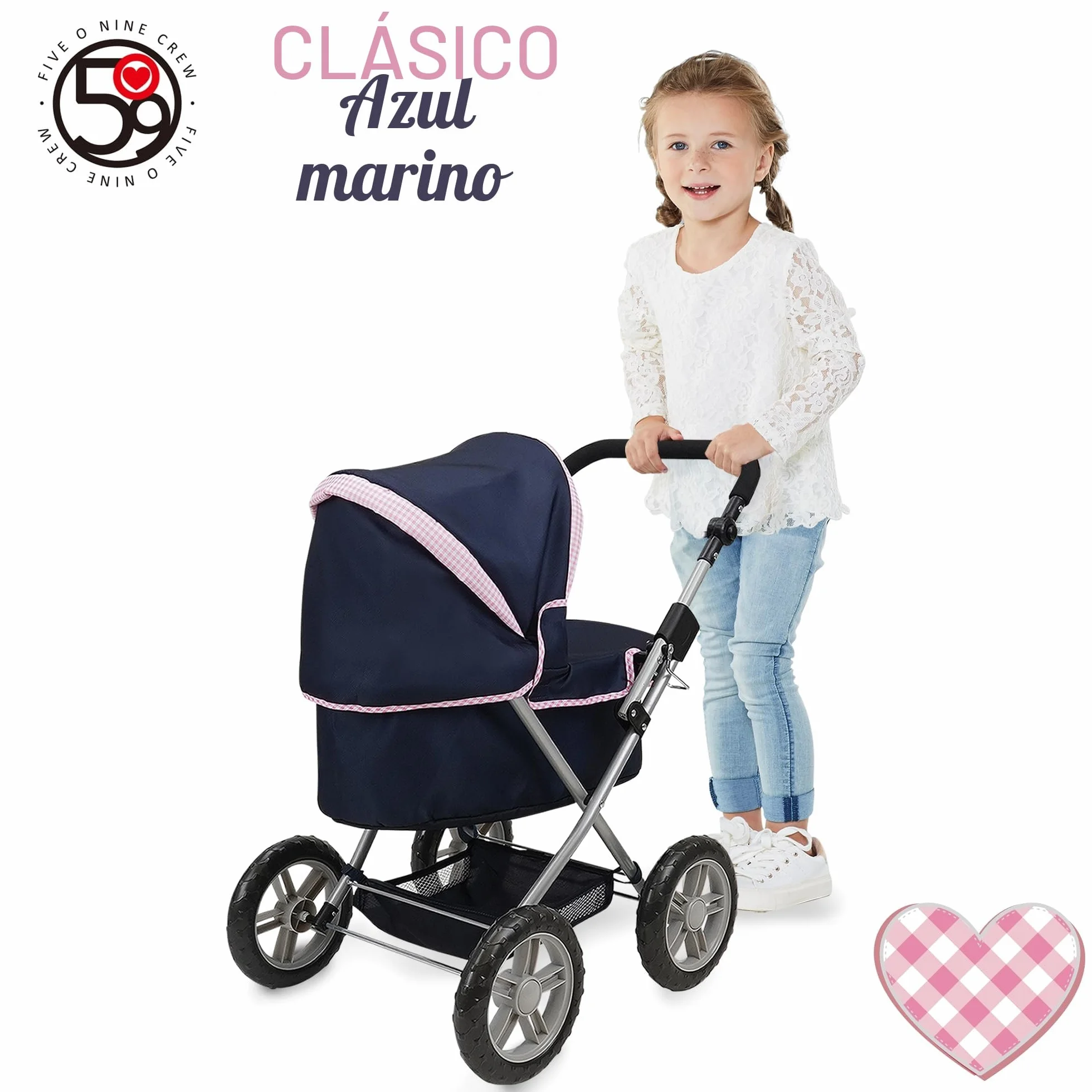 Cochecito para muñecas 509 Crew Classic Navy 18 piezas a partir de 3 años Azul Marino