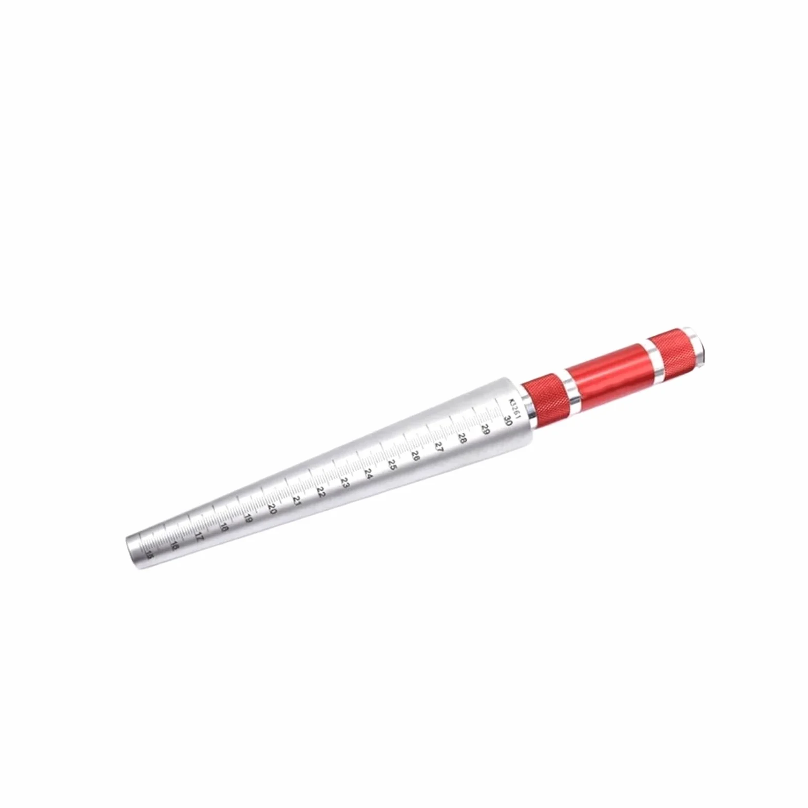 Calibres de espesores Calibre cónico de Soldadura - Diámetro Interior 15-30 mm Calibre cónico Calibre de Orificios de Soldadura Regla Herramienta de medición