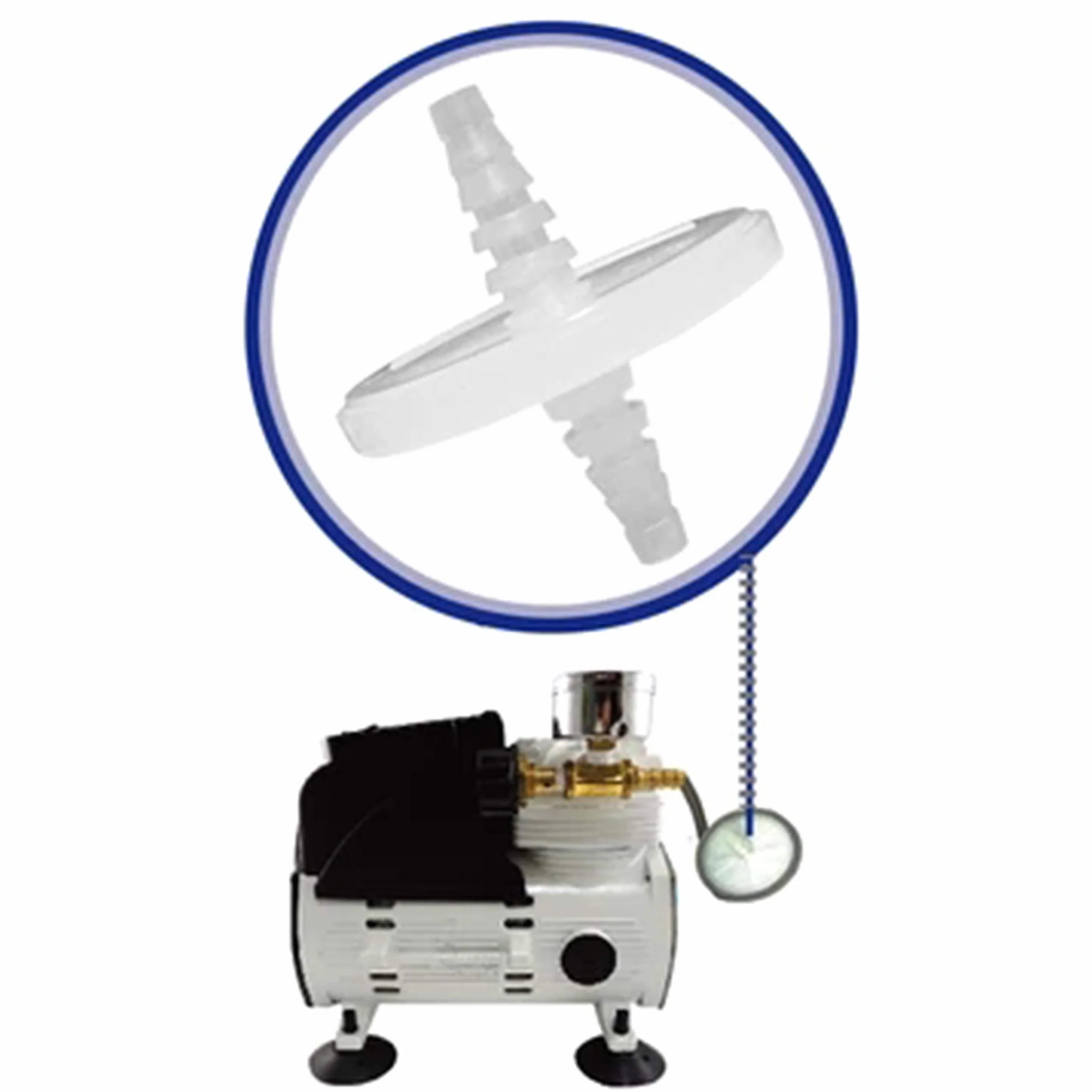 Biotechnology PTFE-50mm-0.22μm, filtro de ventilación de aire hidrofóbico de 50mm 0.22um para bomba de vacío Filtración de tubería en línea [Caso de 12]