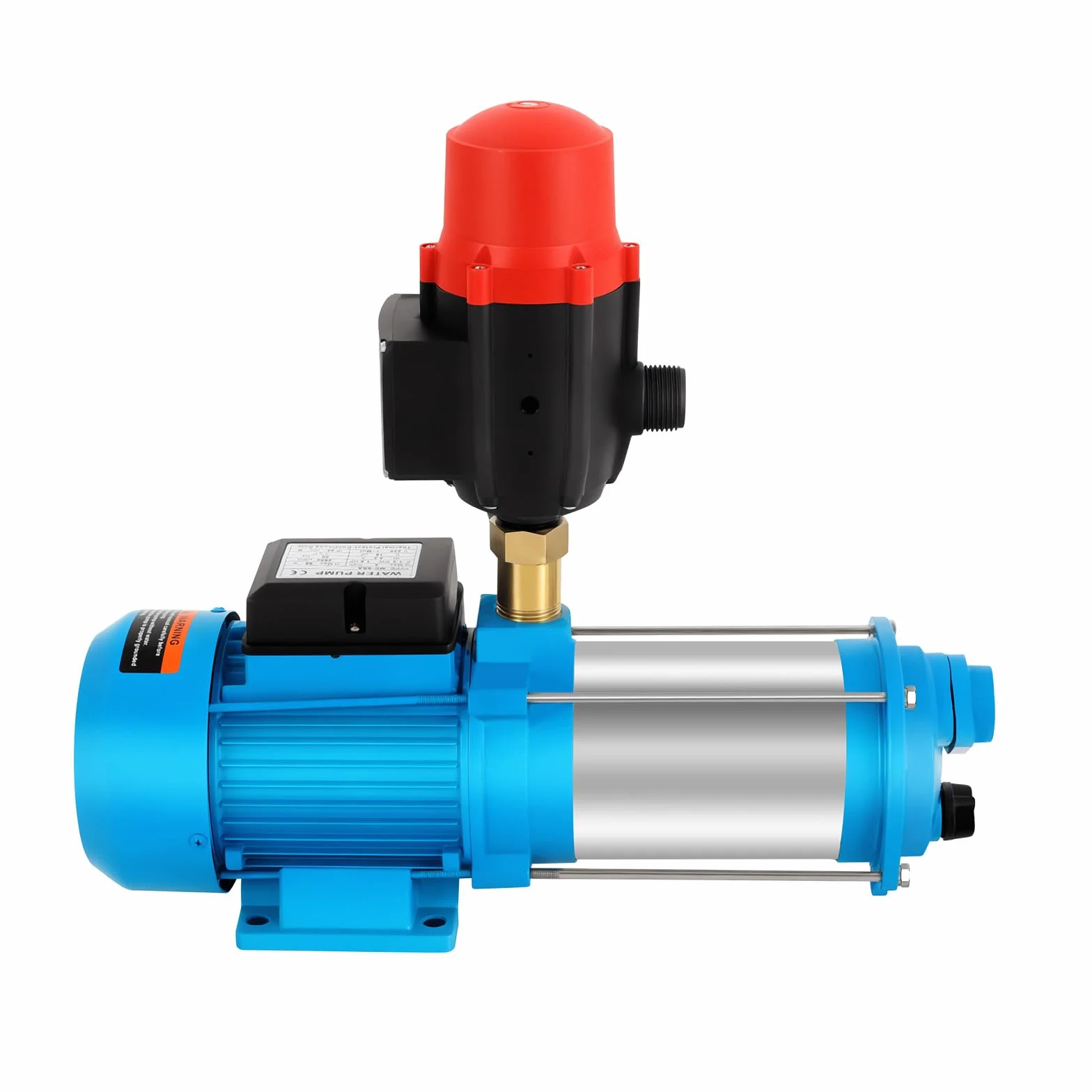 Bomba centrífuga multietapa para jardín, 4000 l/h, 1300 W, bomba de agua, bomba centrífuga, altura de extracción de 98 m, 8,6 bar, presión de succión, altura de 8 m, tornillo de llenado de agua para