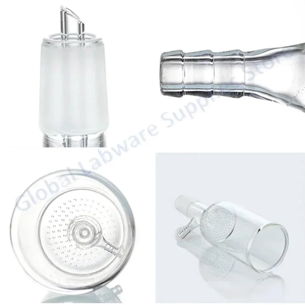 Cristalería de Laboratorio Embudo de vidrio de laboratorio con boca de succión lateral, puerto de molienda estándar de 30 ml a 1000 ml, n.° 24, 1 unidad(1000ml)