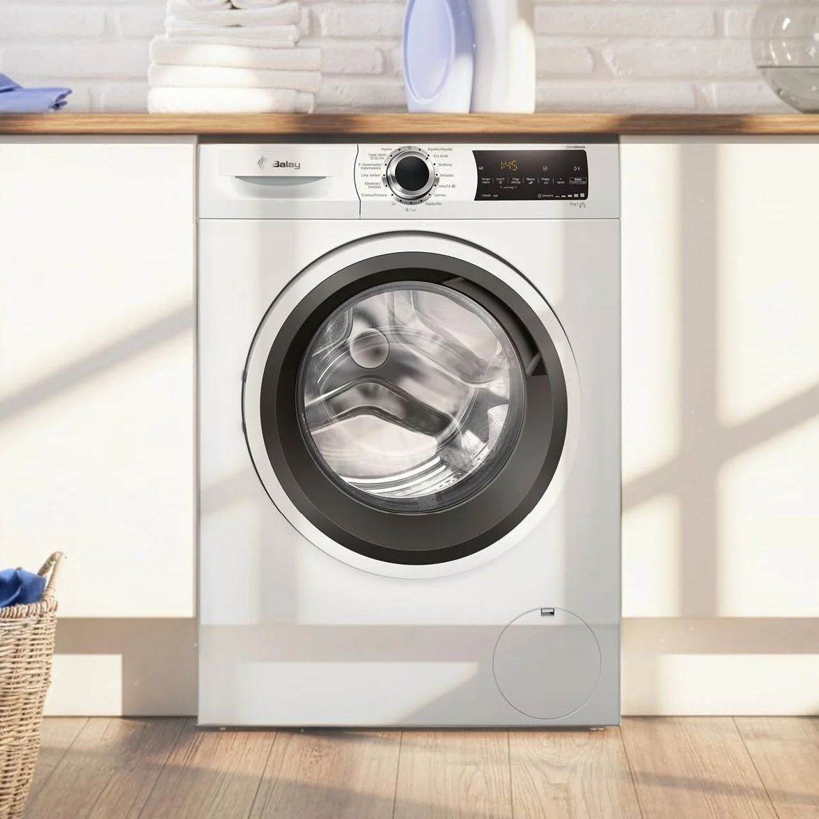 Balay Lavadora 9 kg 3TS993BP Blanco Programa Super rápido Rápido/mix