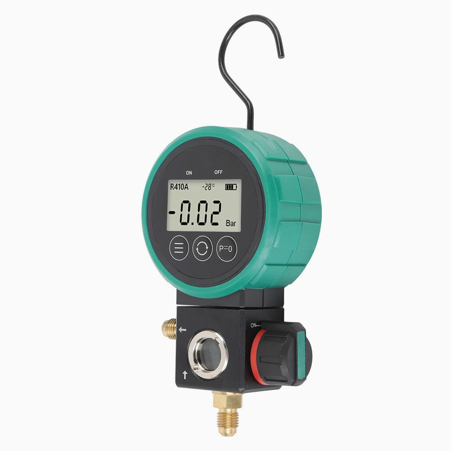 Presión Digital HVAC Manómetro Digital HVAC - Sensor de Alta Precisión para Medición Confiable de Presión con Manipulación Rápida de Válvula - Eficiencia Energética - Multifuncional