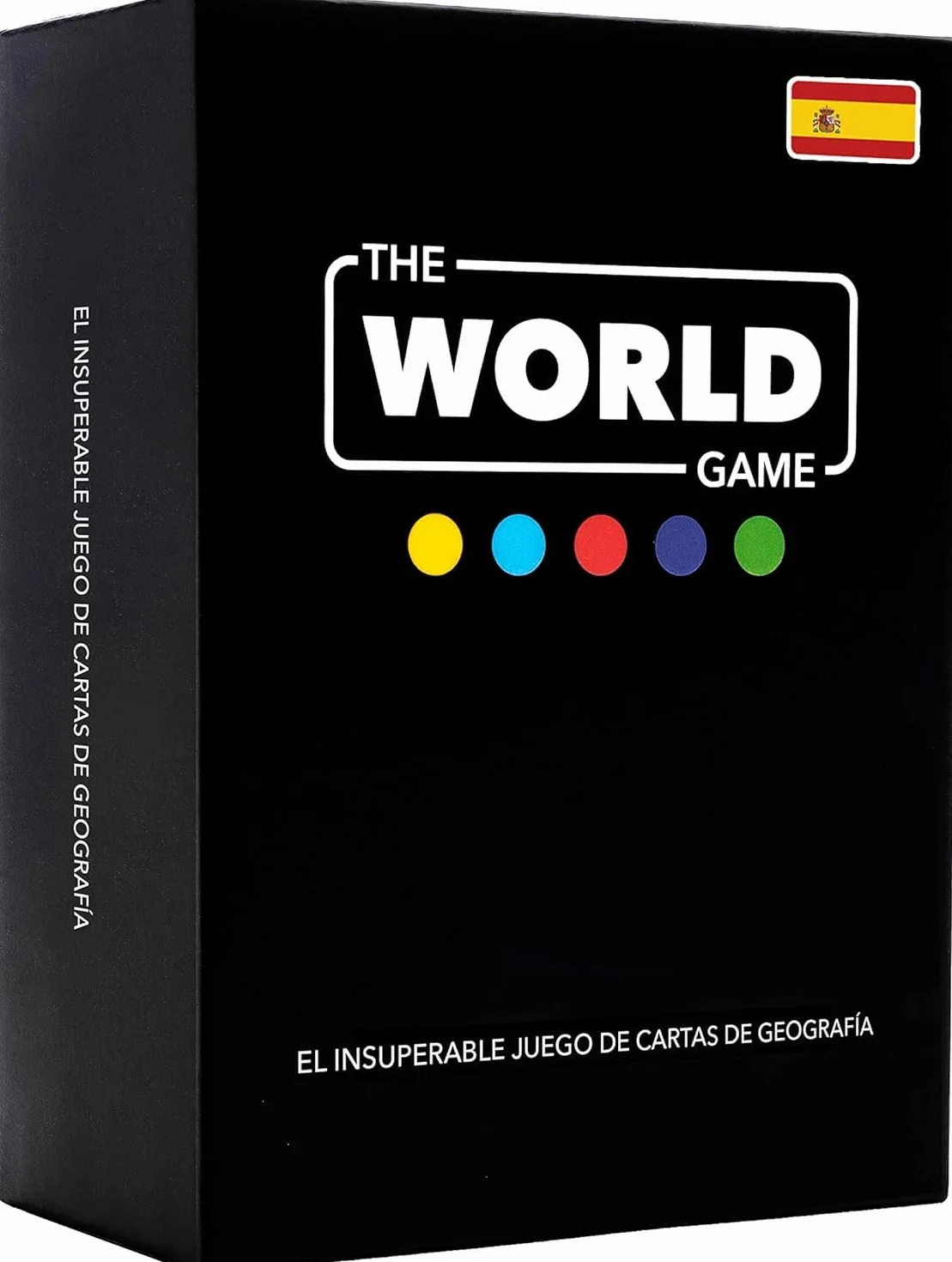 The World Game Juego de Mesa Geografía Educativo 194 Cartas Países Capitales Banderas Mapa Mundi Incluido Español