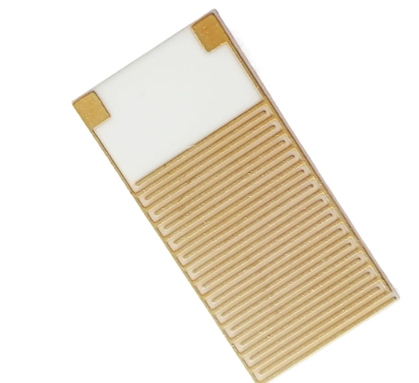 Electrodo de oro interdigitado de cerámica de alúmina (IDE) - Paquete de 1, 20 x 10 x 0,635 mm