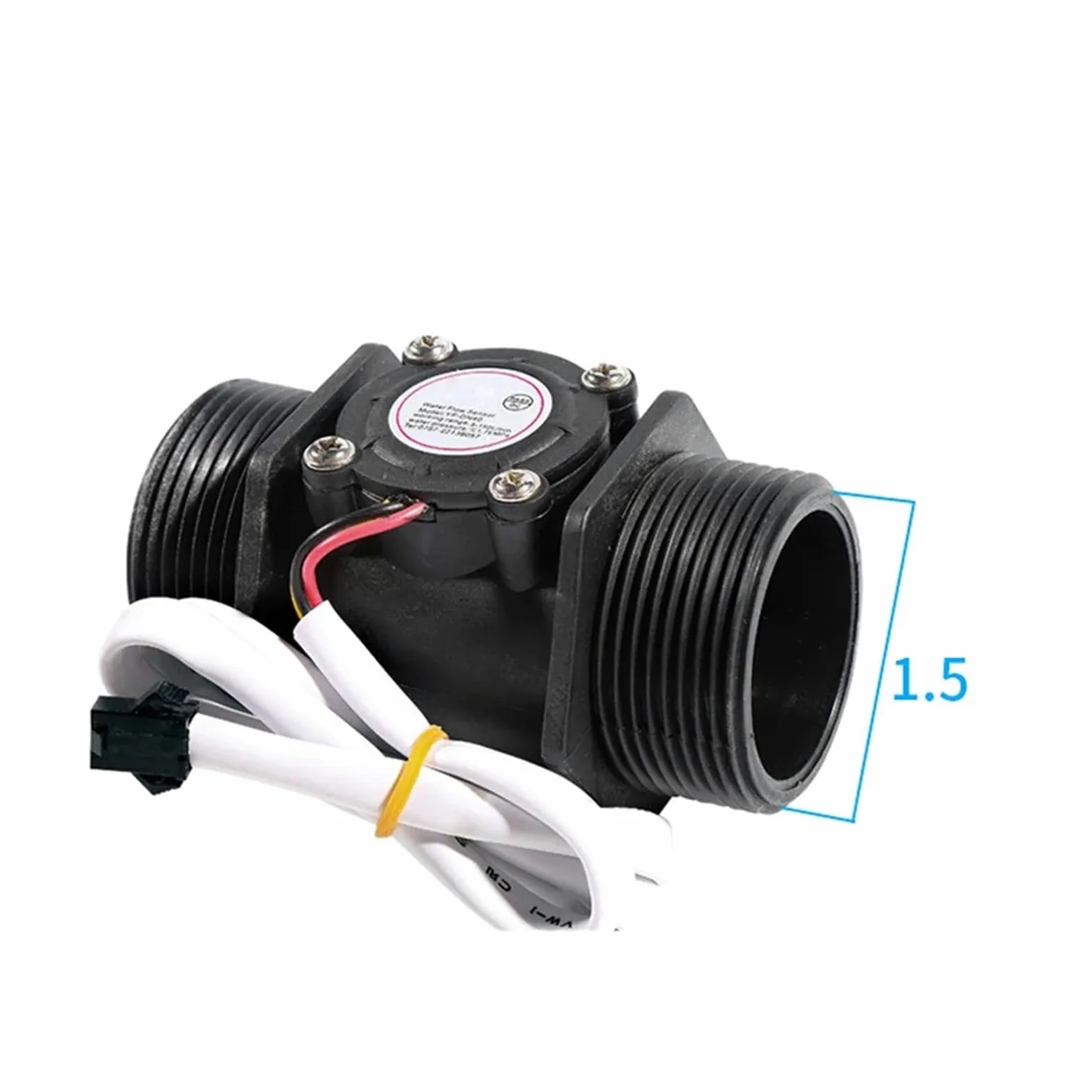 Sensor de flujo de agua de 1/2", 3/4", 1" y 2" CC 5-18 V (1 unidad)(1-1/4")