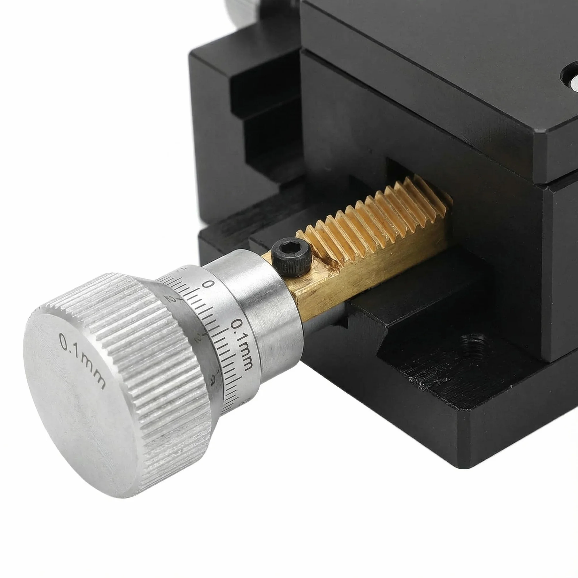 Ejes Z Etapa Lineal Giro Manual Plataforma de Ajuste Fino Mesa Deslizante Aleación de Aluminio SPZ40 60 para Equipos Ópticos