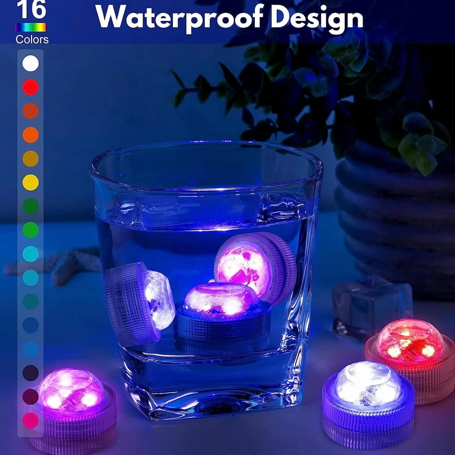 DAZZTIME Pelota Gigante Hinchable LED 2 Piezas Luz de Piscina Juegos de Agua