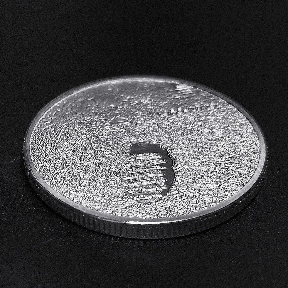 Moneda Conmemorativa 50 Aniversario Astronautas Lunar Aterrizaje Coleccionable