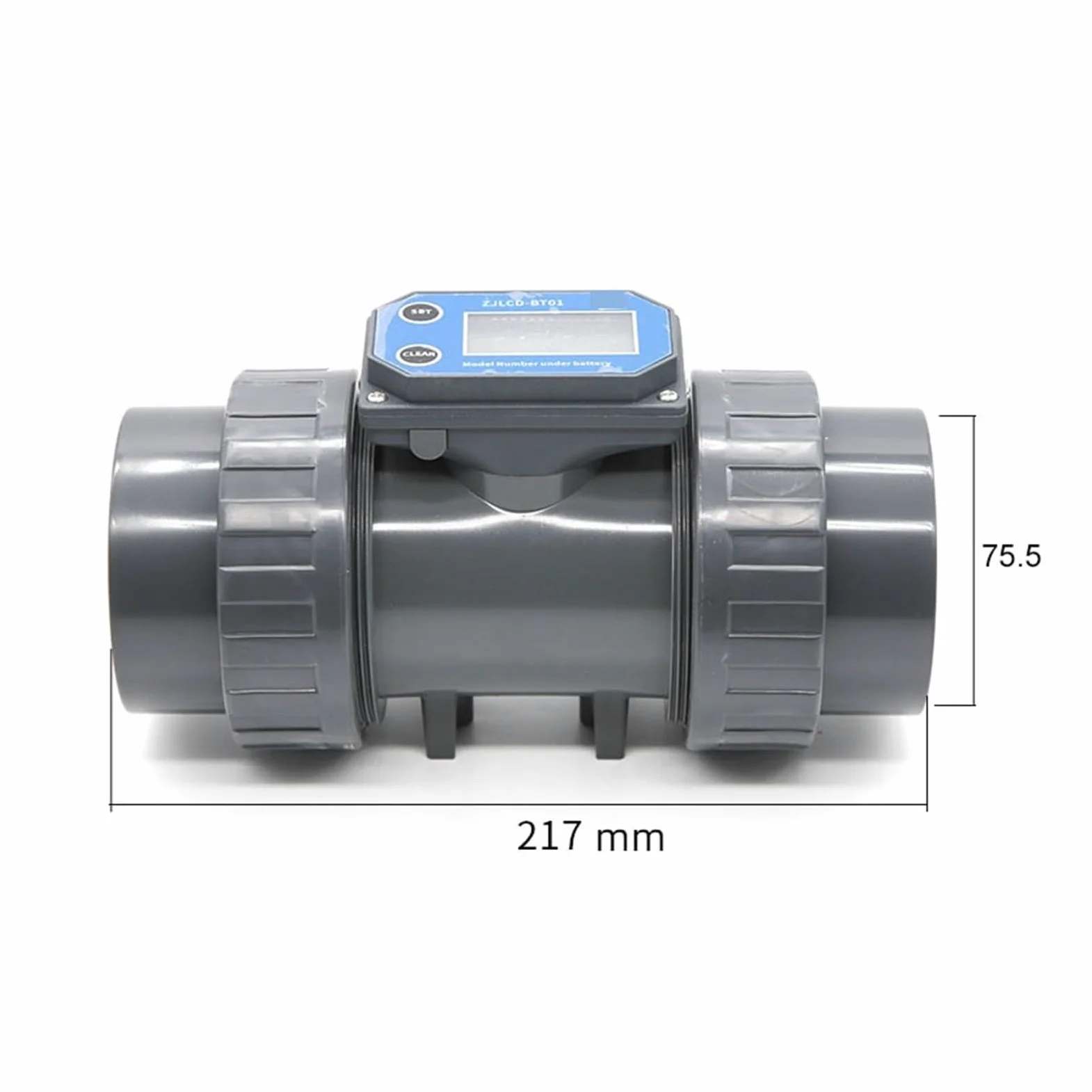 caudalímetro de líquidos, Medidor de flujo de turbina Digital, riego de tierras agrícolas, Sensor electrónico de tubería de aguas residuales de gran flujo, medidor de líquido, salida de pulso(DN40,5-2