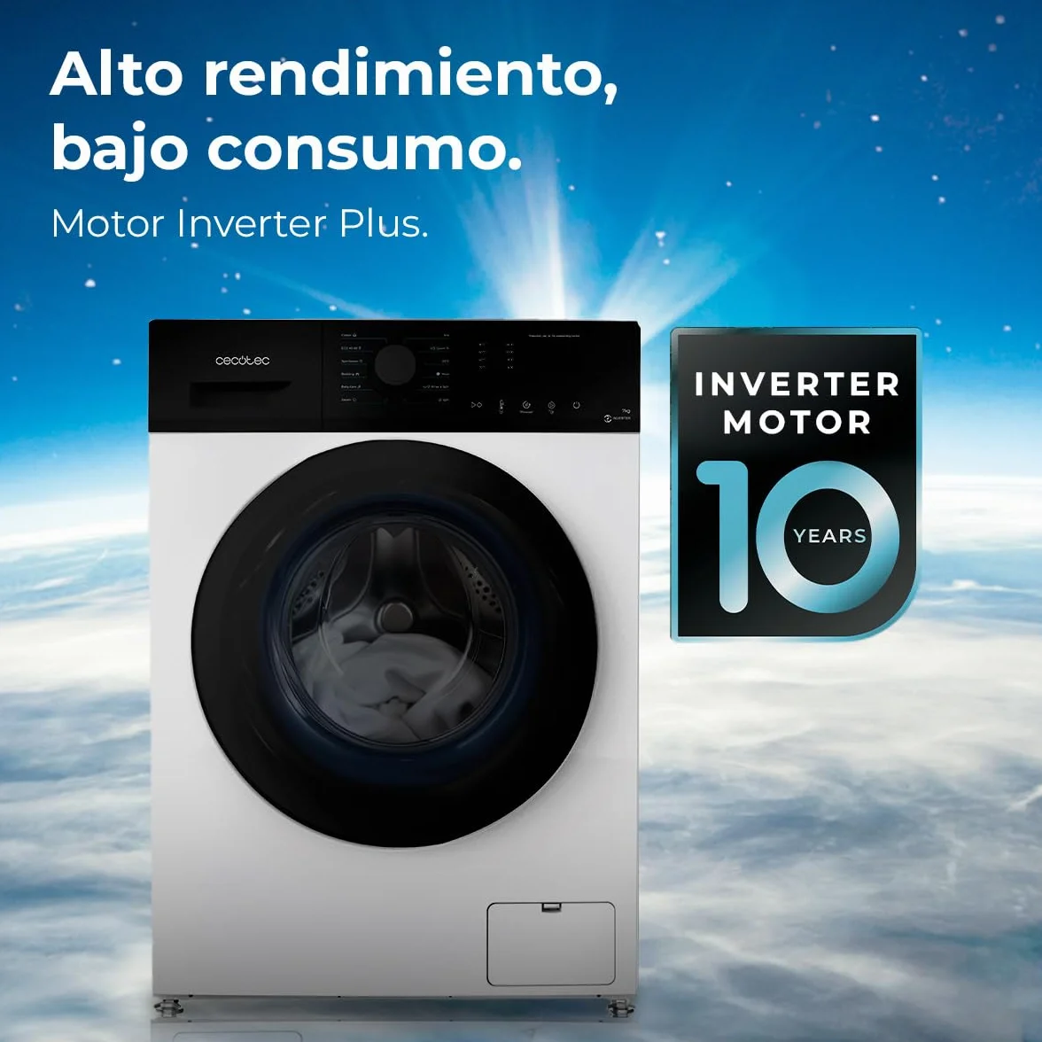 Cecotec Bolero Dresscode 7150 Lavadora Carga Frontal 7 Kg 1400 RPM Inverter A