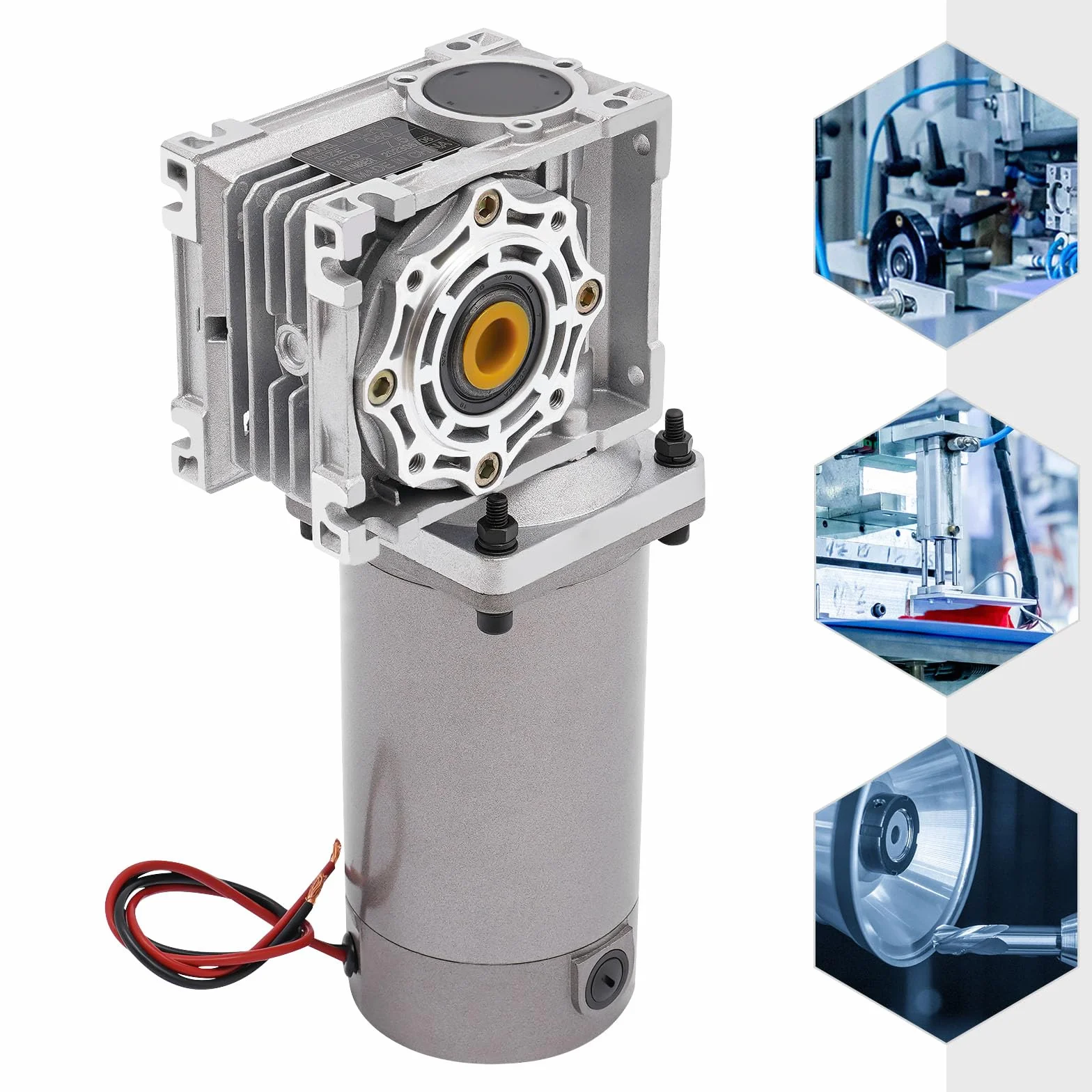 Motor de engranaje helicoidal de 24 V, 1800 rpm, alta velocidad de torsión, reductor eléctrico, 300 W, 9,15 kg/cm, 7,5 K, IP65, para embalaje de impresión, tinte, etc