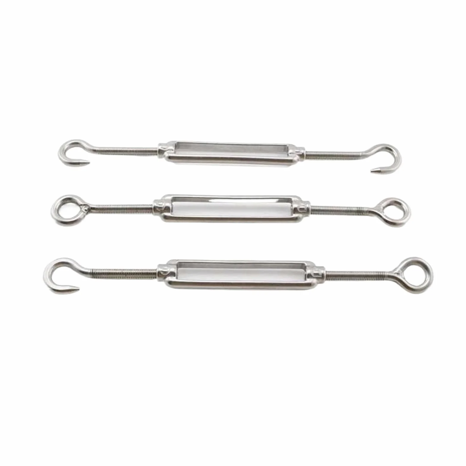 Tensor de Cable con Tensor de Cadena, Tamaños múltiples del Dispositivo de tensión de la Cuerda de Alambre del Ojo de los Ganchos del Tensor del Acero Inoxidable 304(M12)