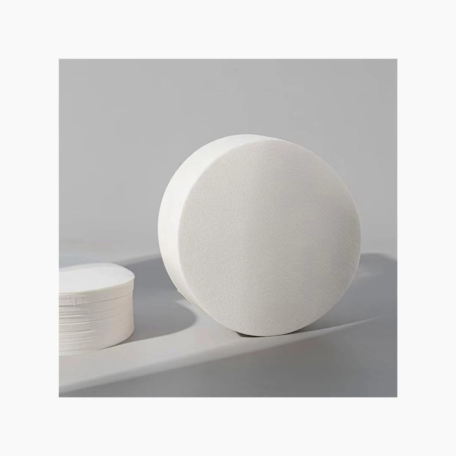 Papel de filtro, papel de filtro cualitativo redondo sin cenizas for filtración de laboratorio - Velocidad rápida, 100 hojas(80cm)